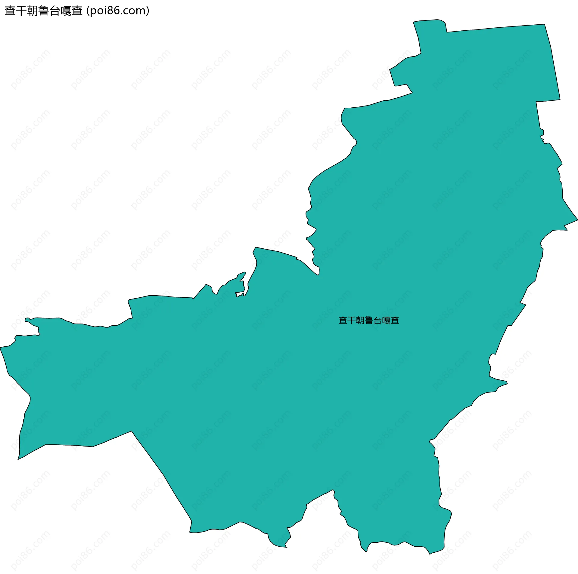 查干朝鲁台嘎查边界地图