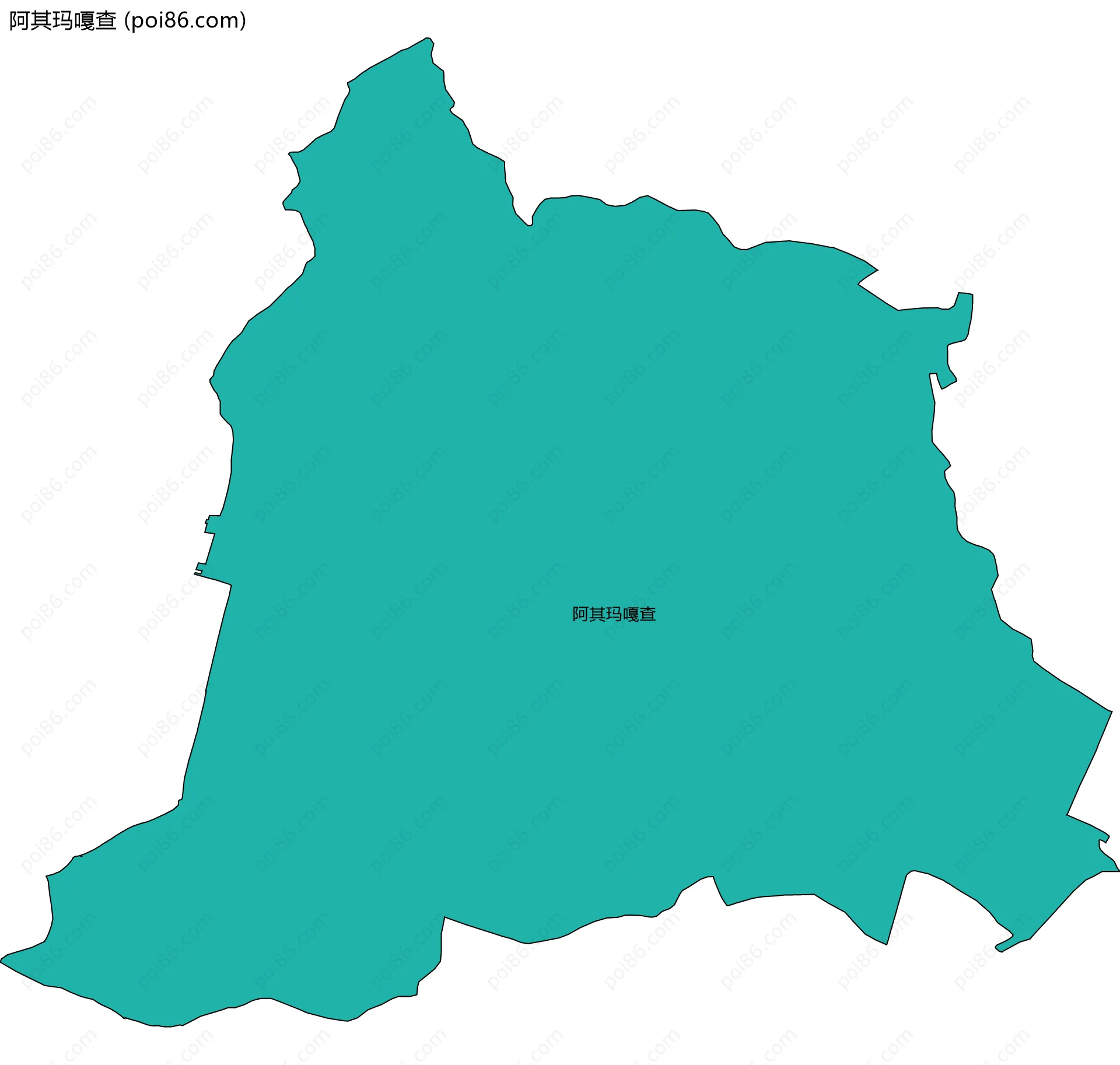 阿其玛嘎查边界地图