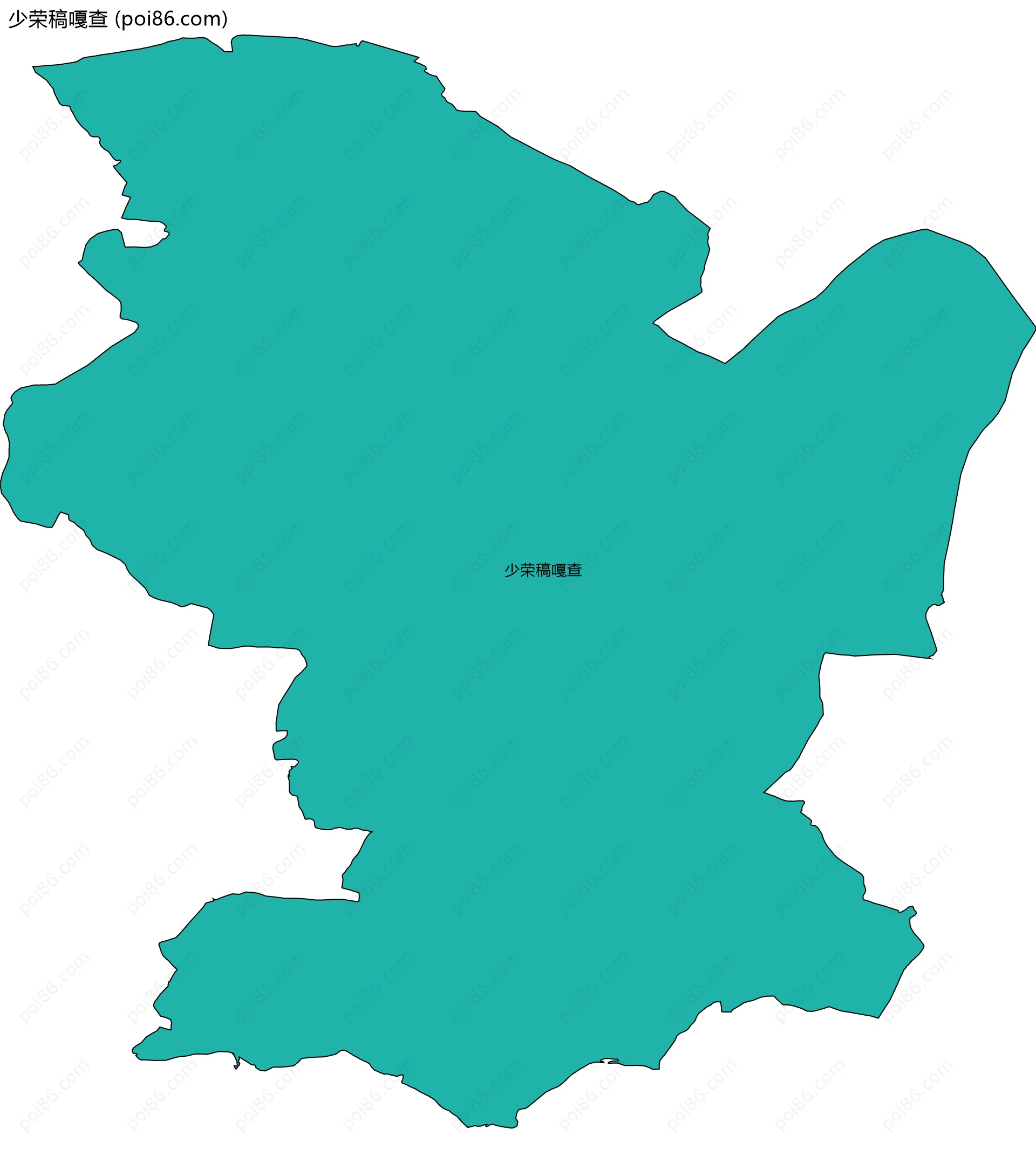 少荣稿嘎查边界地图