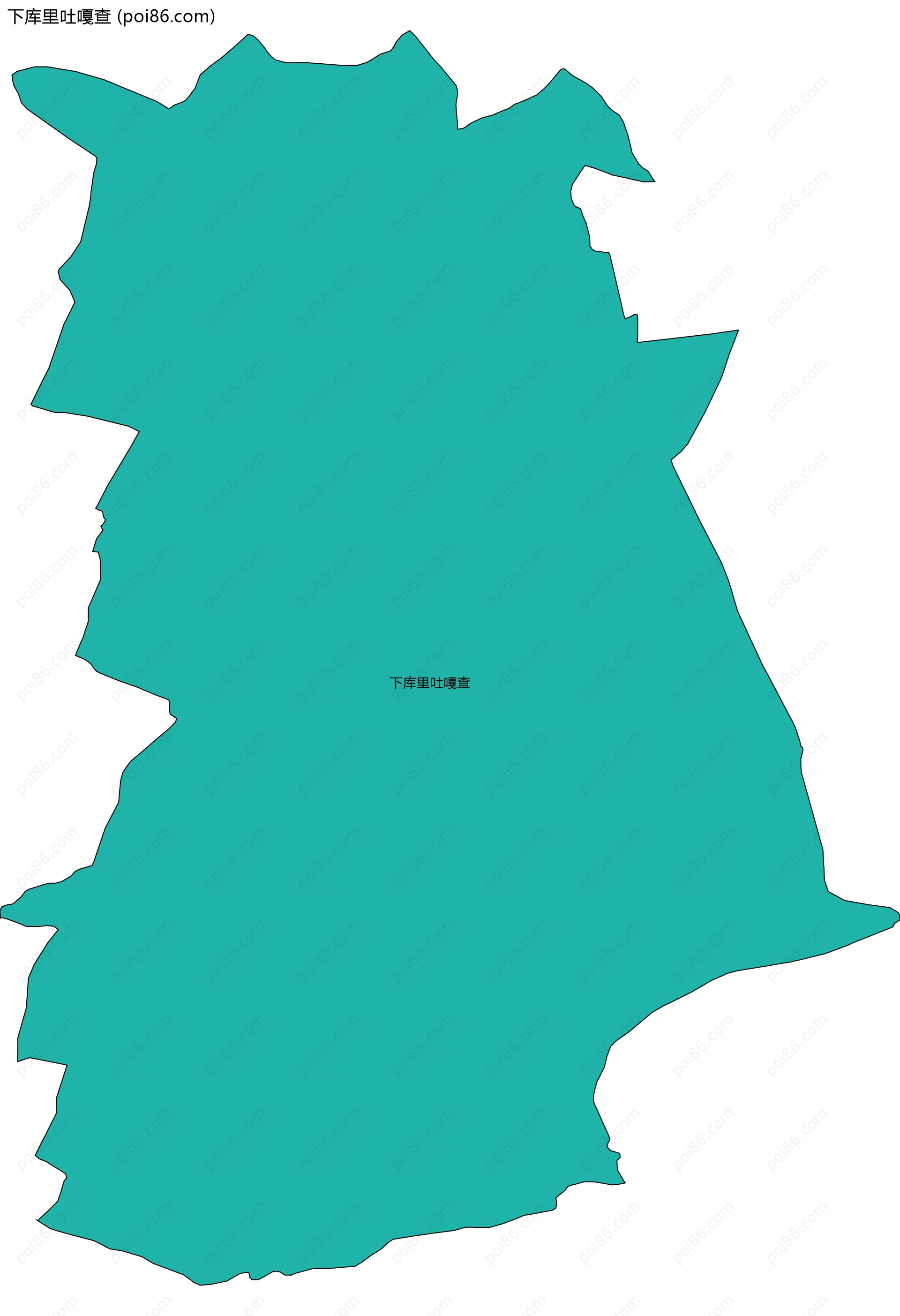 下库里吐嘎查边界地图