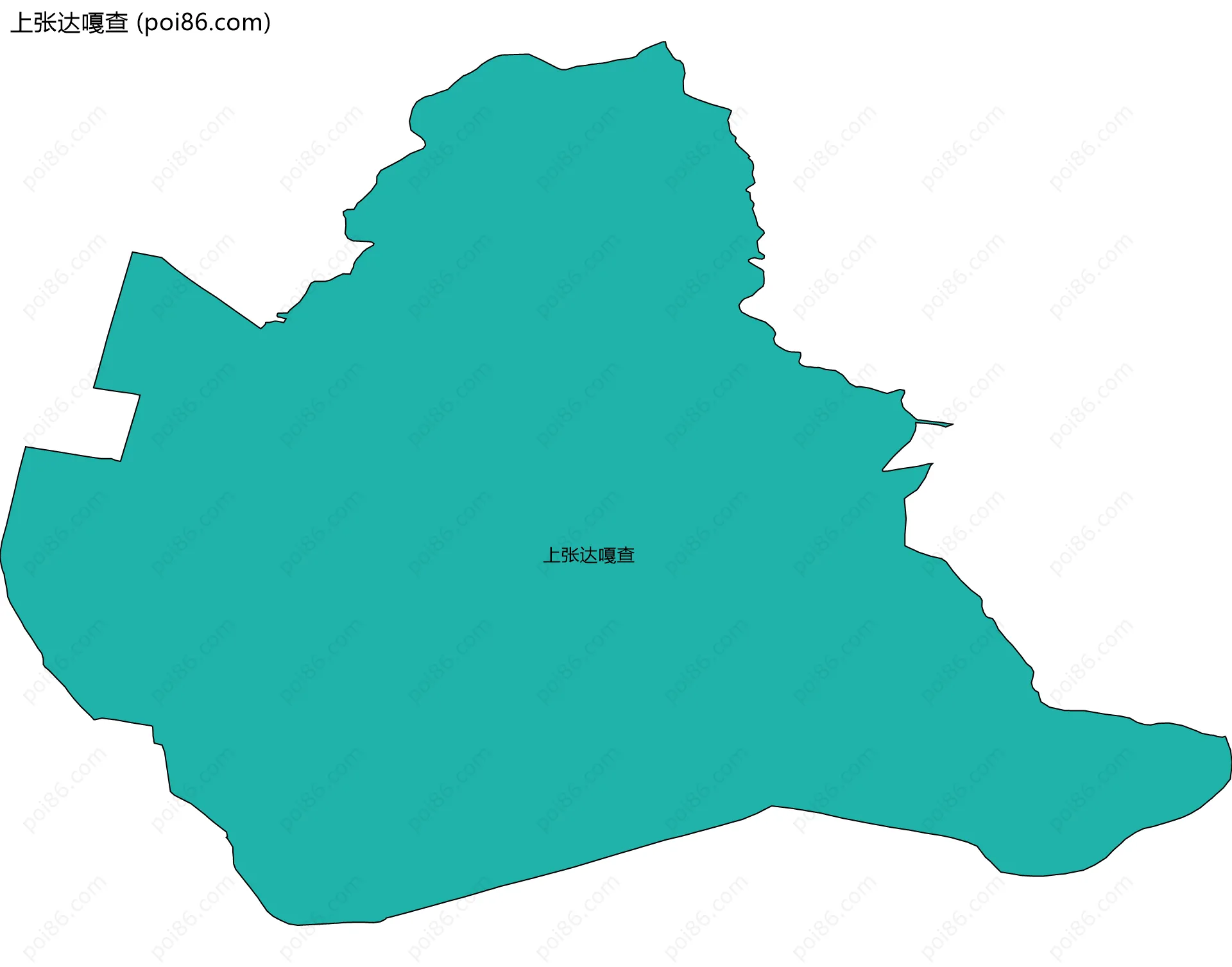 上张达嘎查边界地图