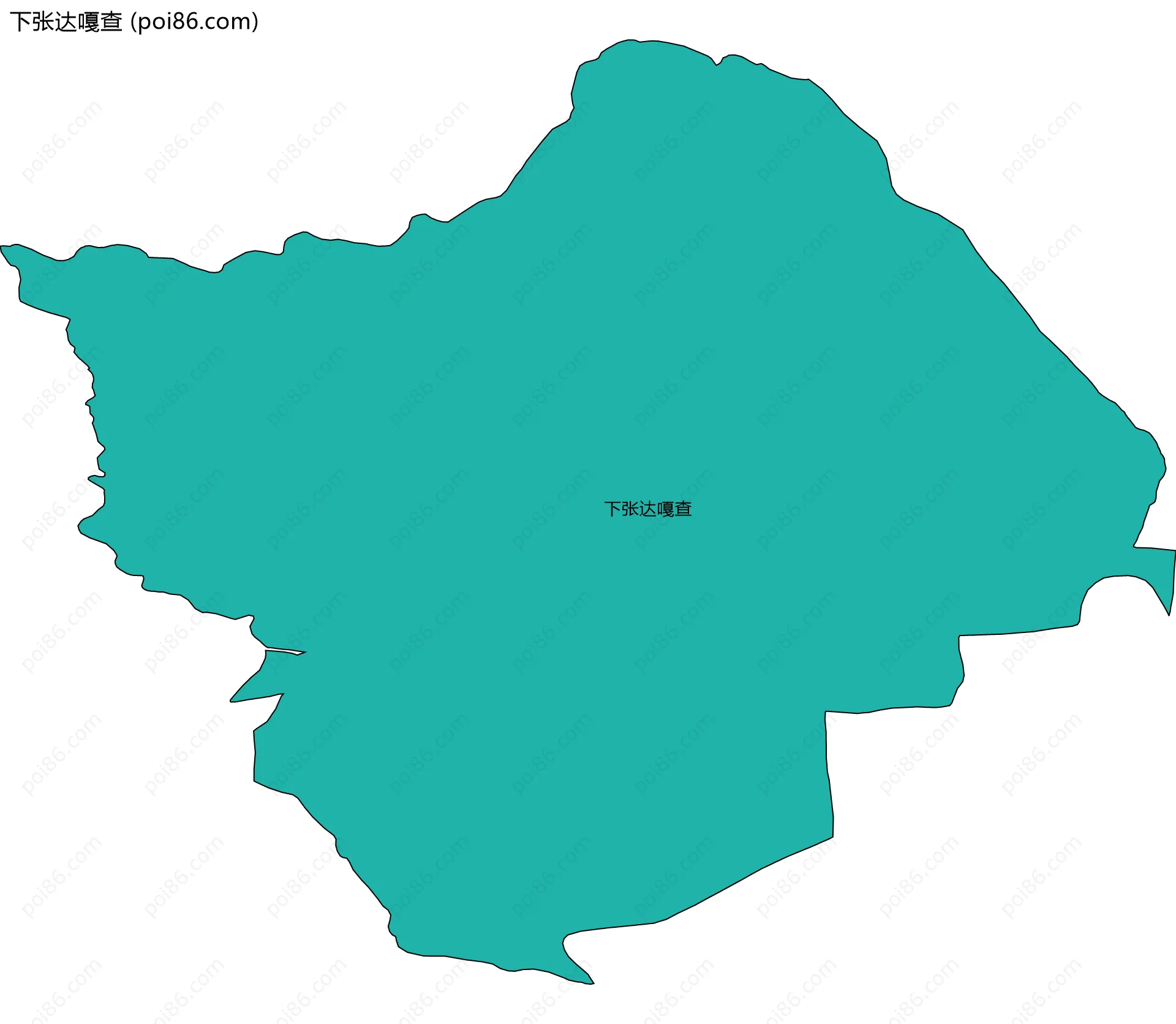 下张达嘎查边界地图