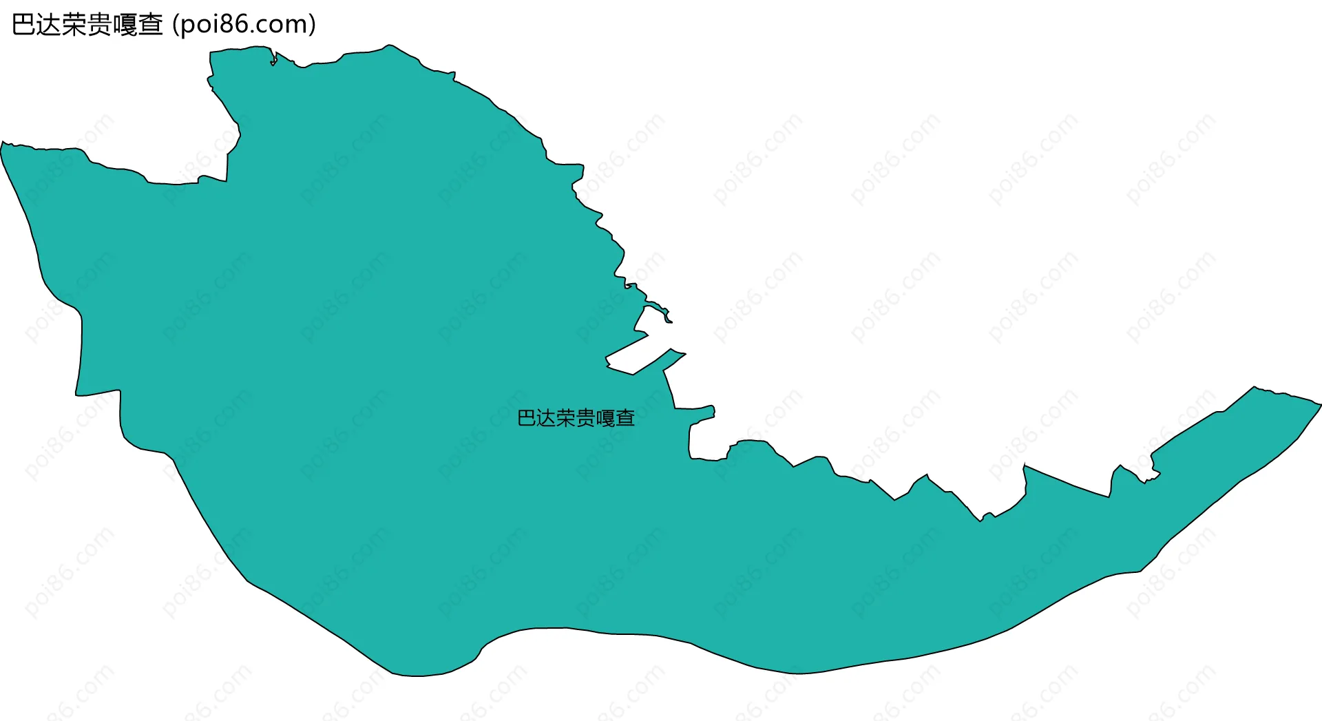 巴达荣贵嘎查边界地图
