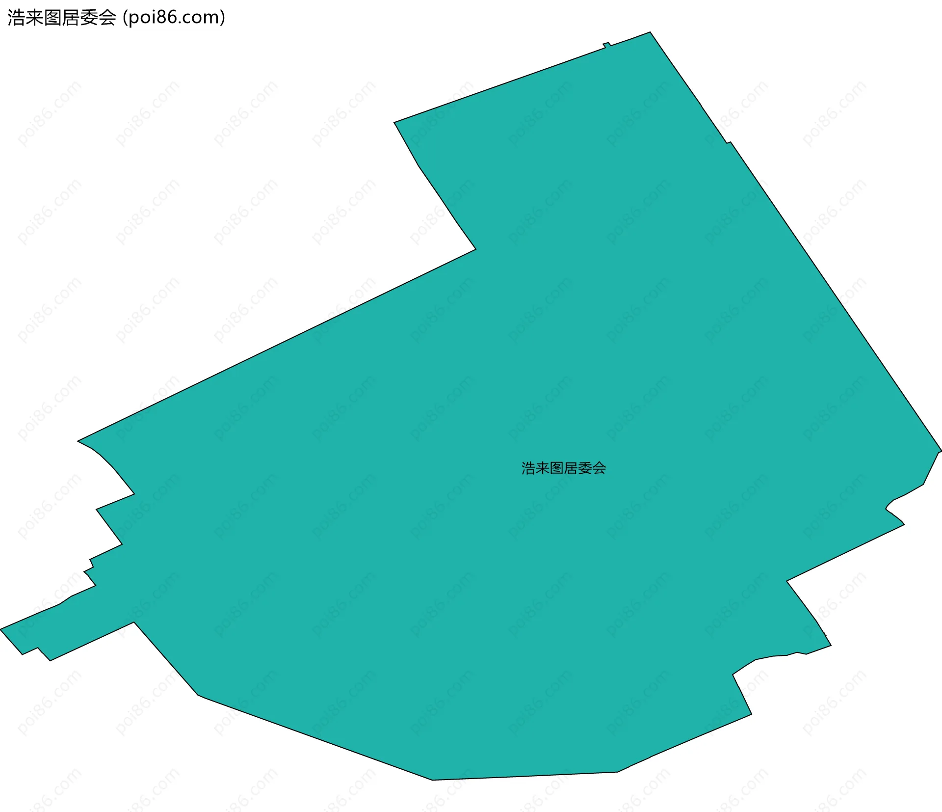 浩来图居委会边界地图