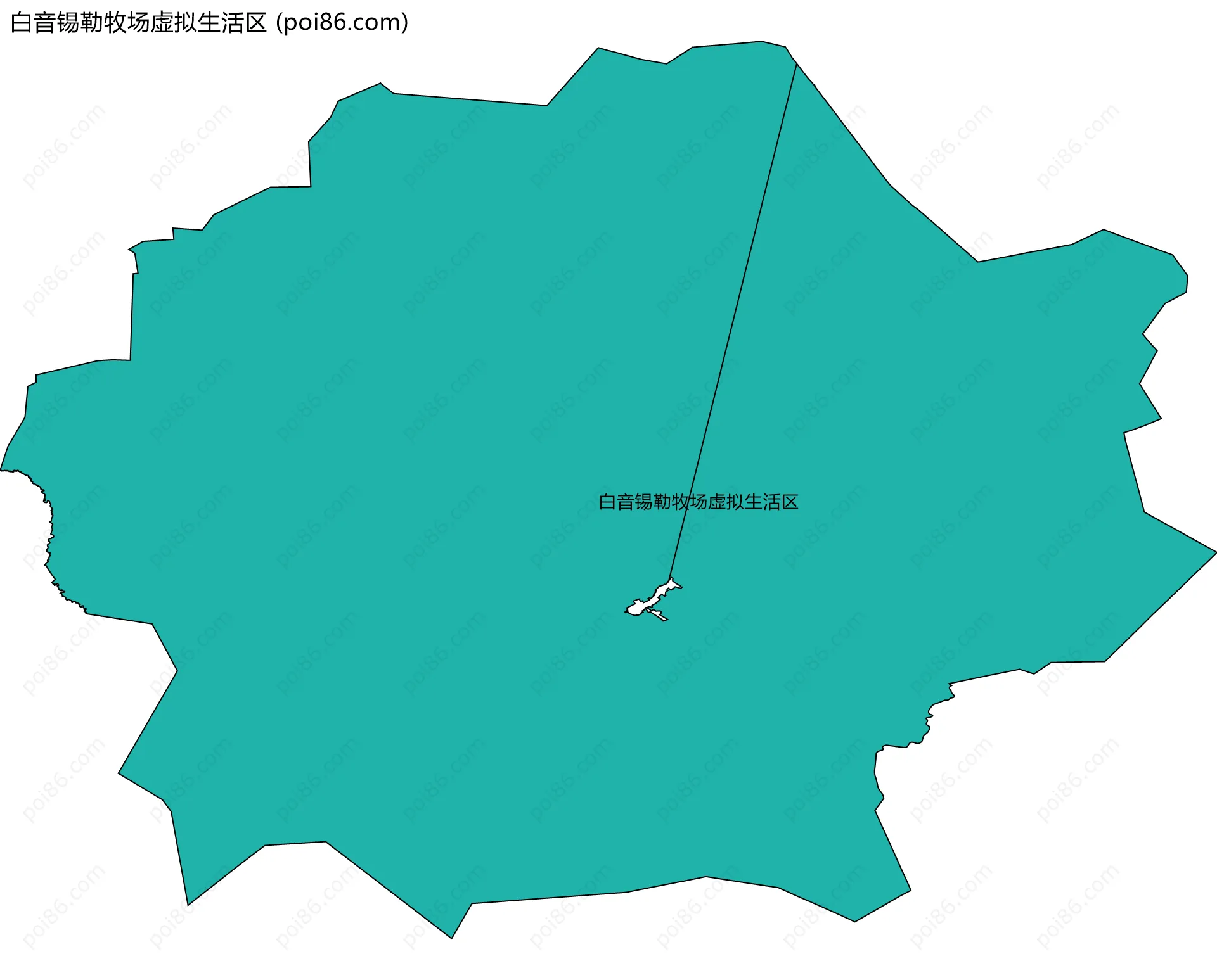 白音锡勒牧场虚拟生活区边界地图