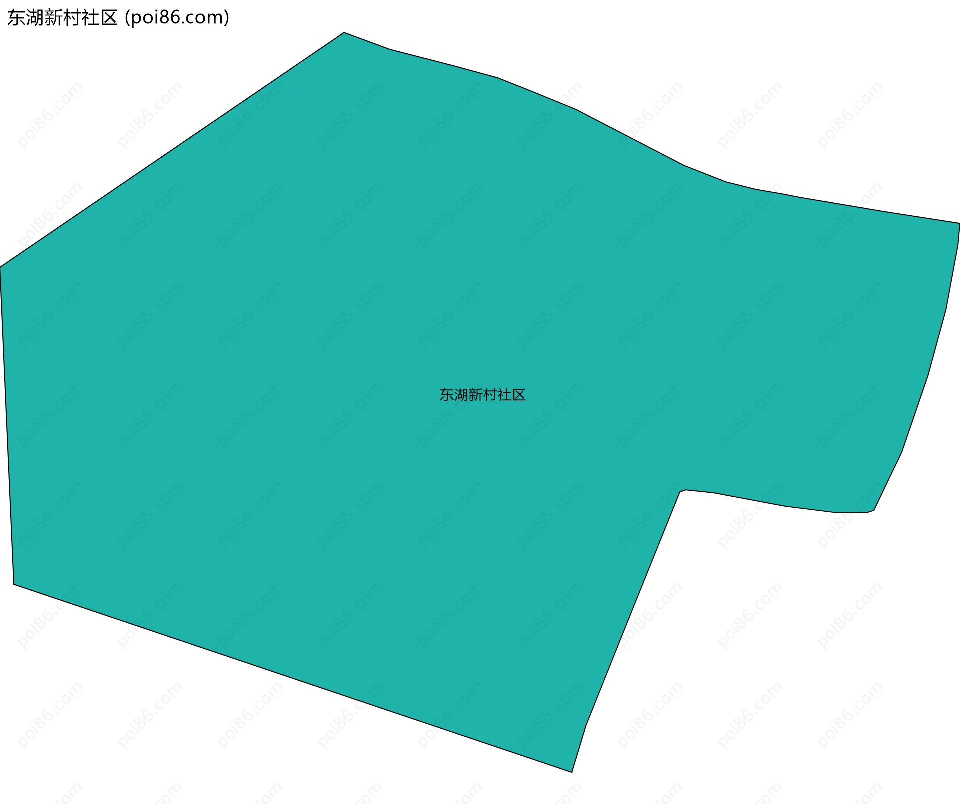 东湖新村社区边界地图