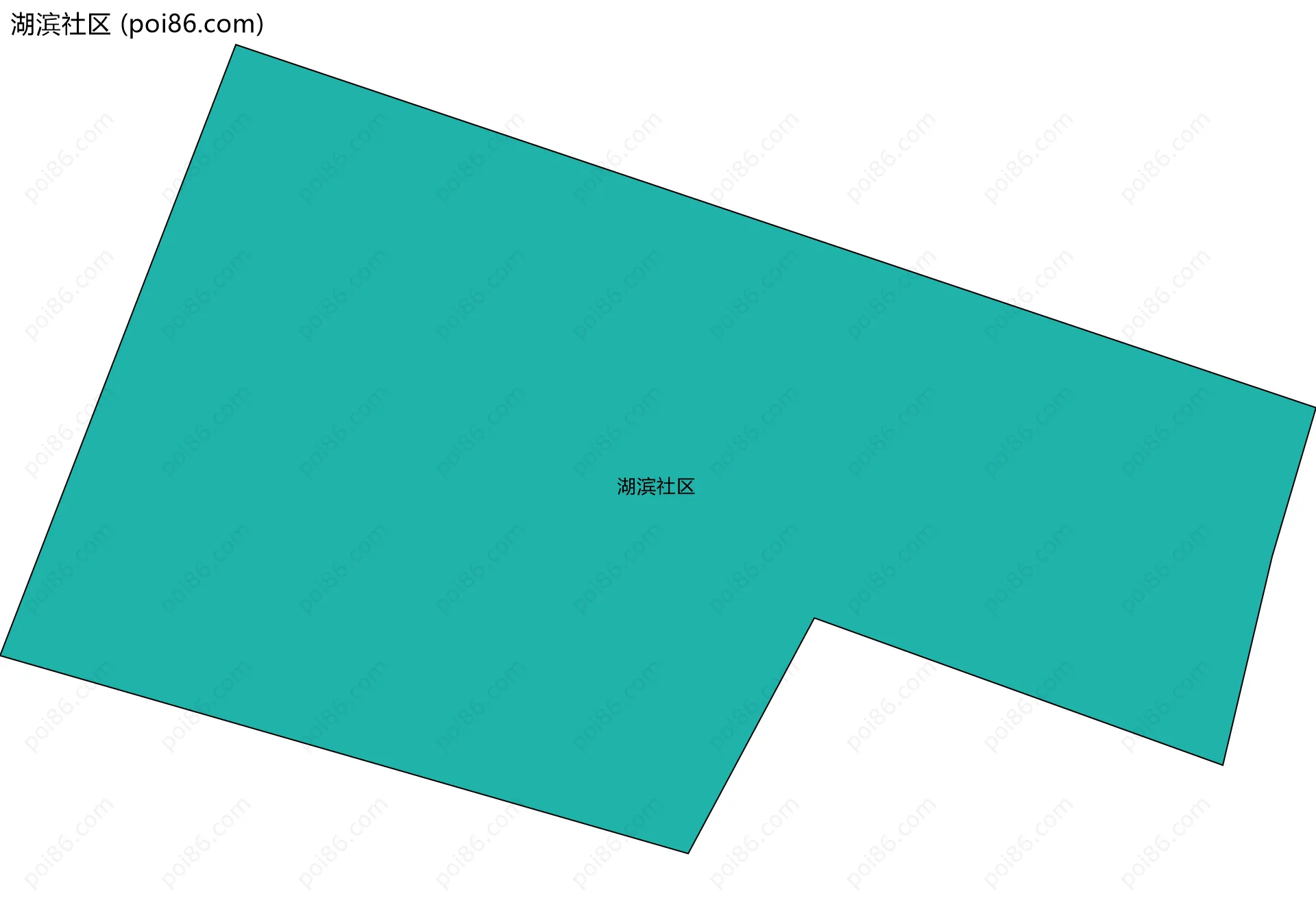 湖滨社区边界地图