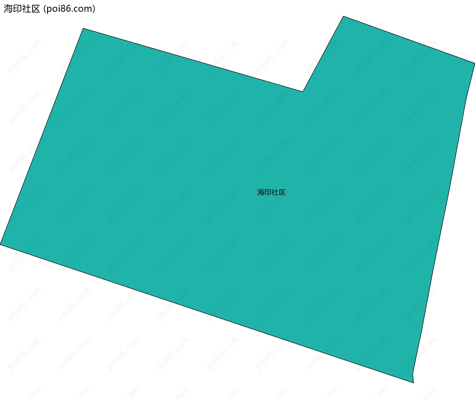 海印社区边界地图