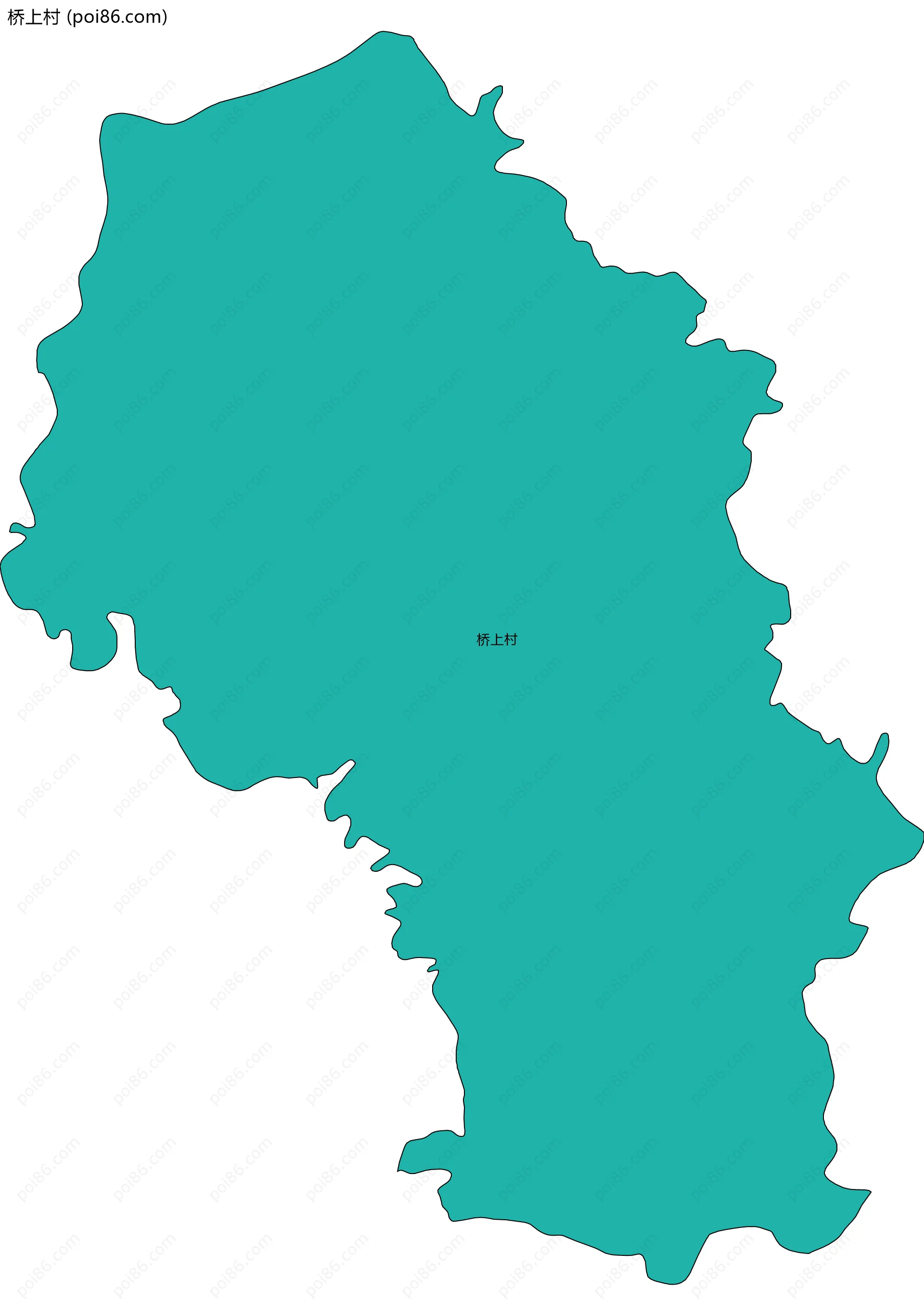 桥上村边界地图