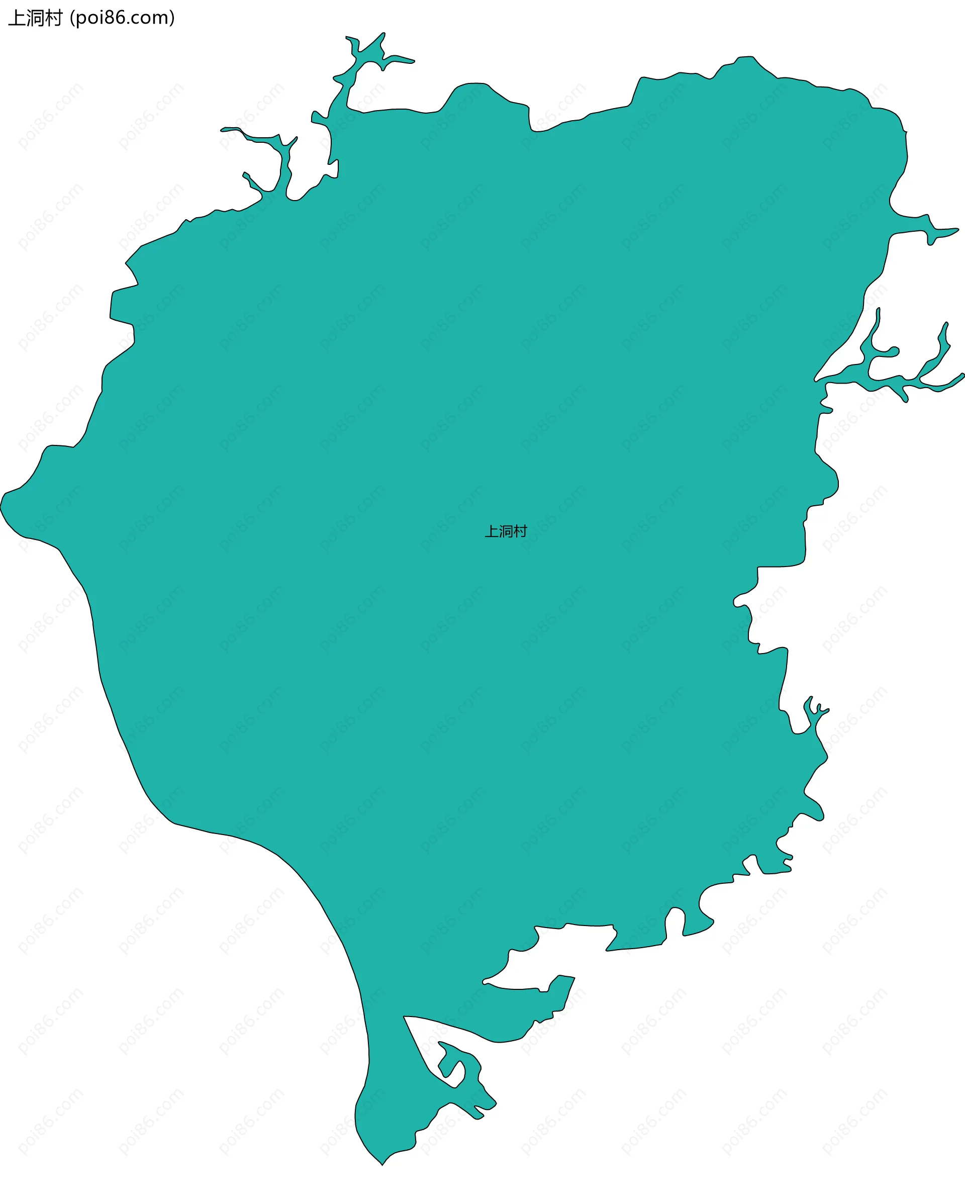 上洞村边界地图