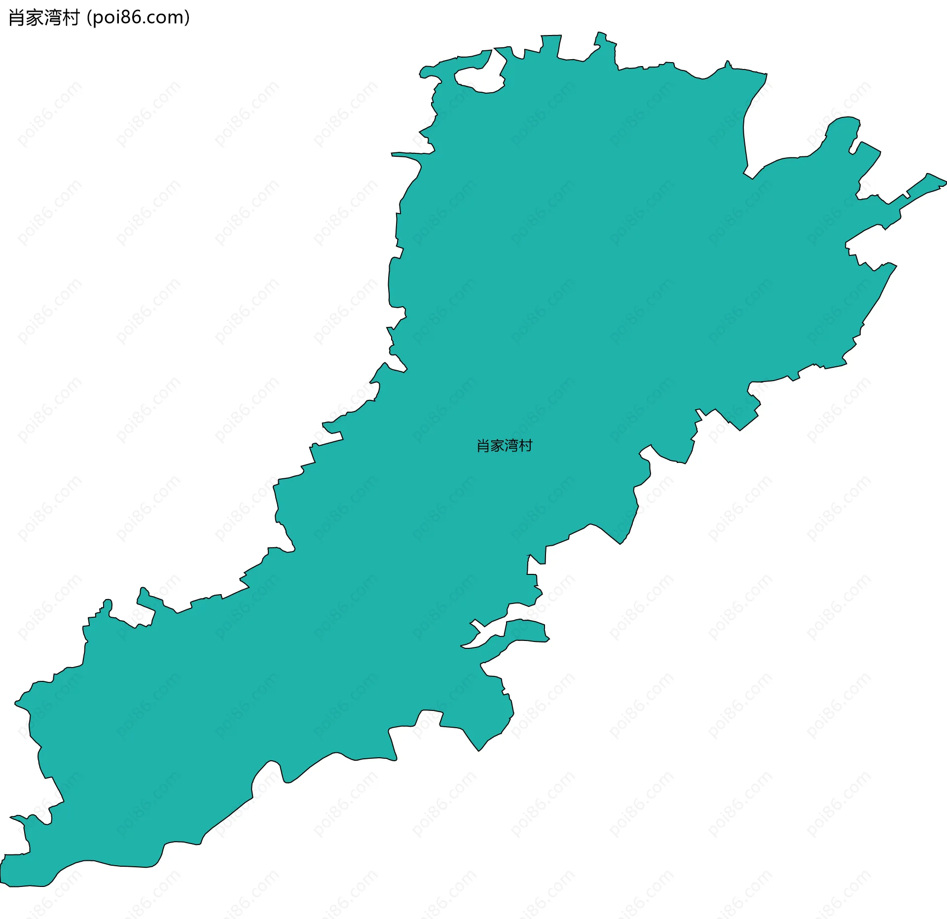 肖家湾村边界地图