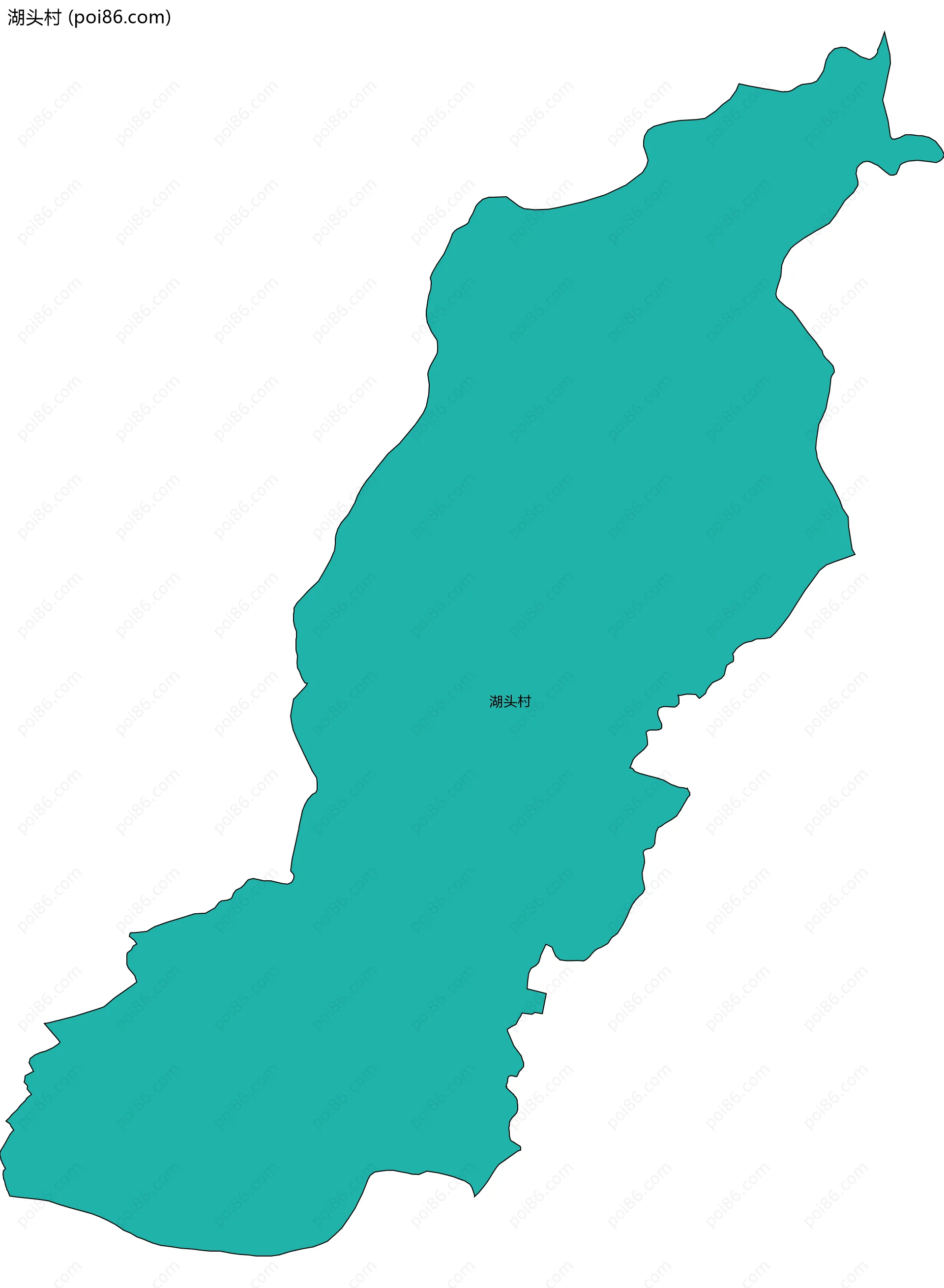 湖头村边界地图