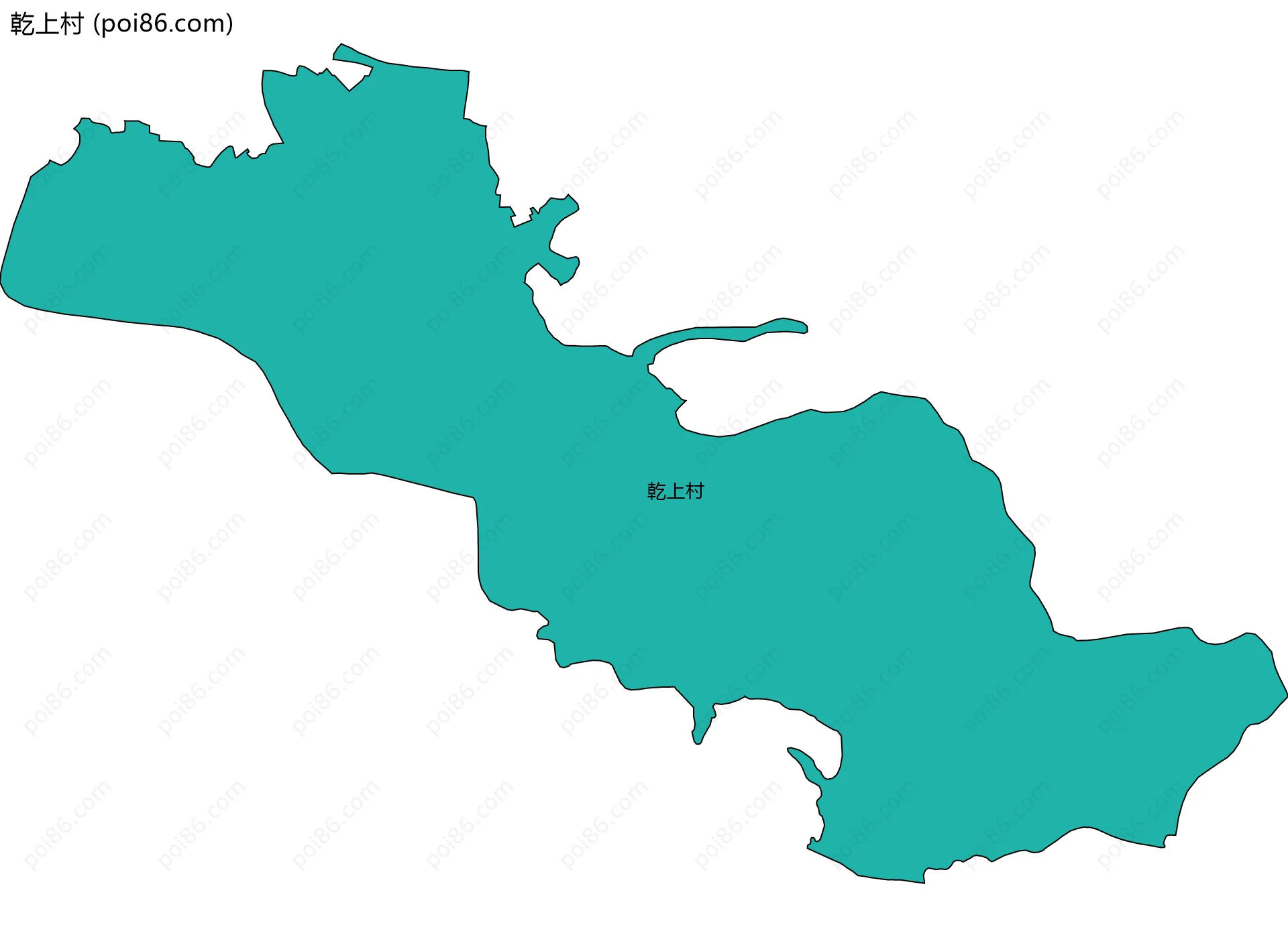 乾上村边界地图