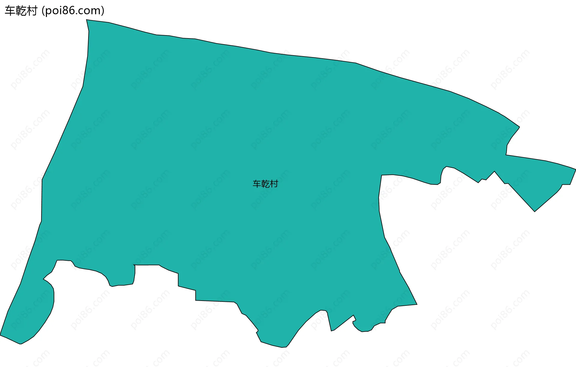 车乾村边界地图