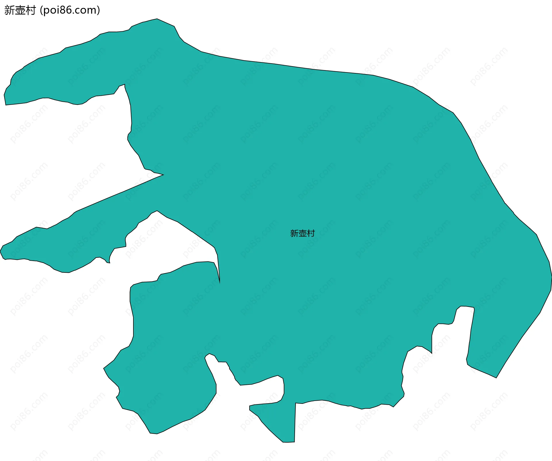 新壶村边界地图