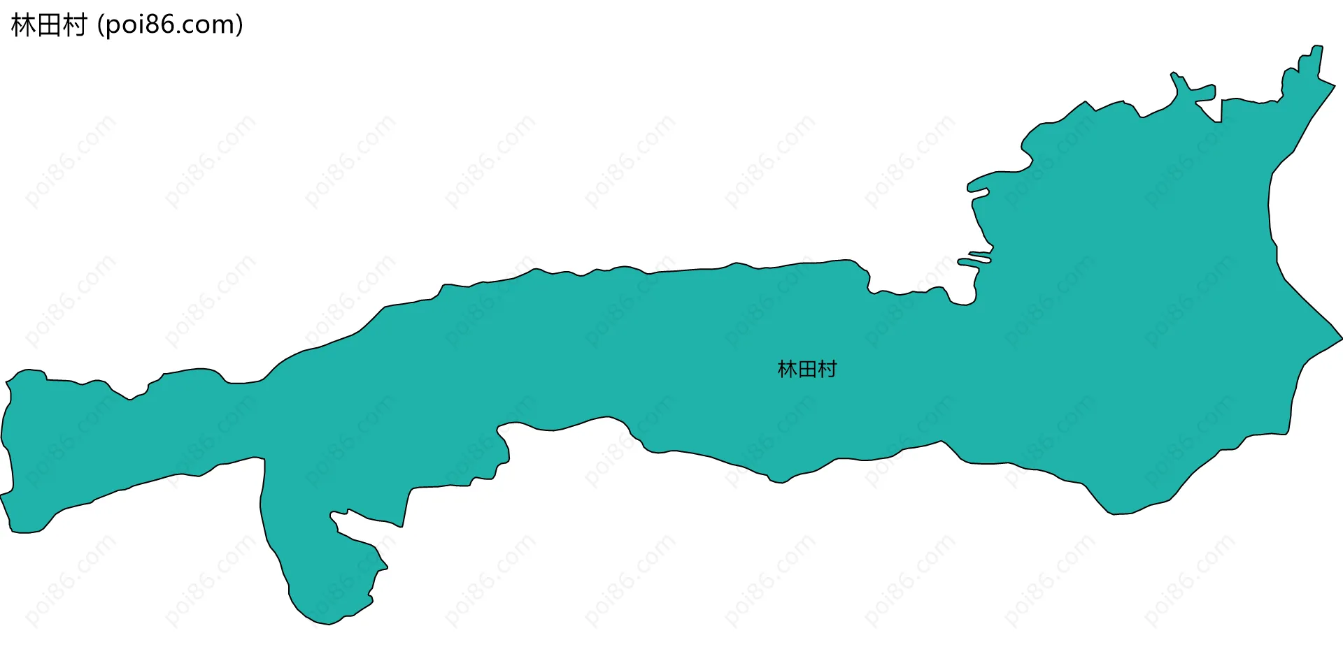 林田村边界地图