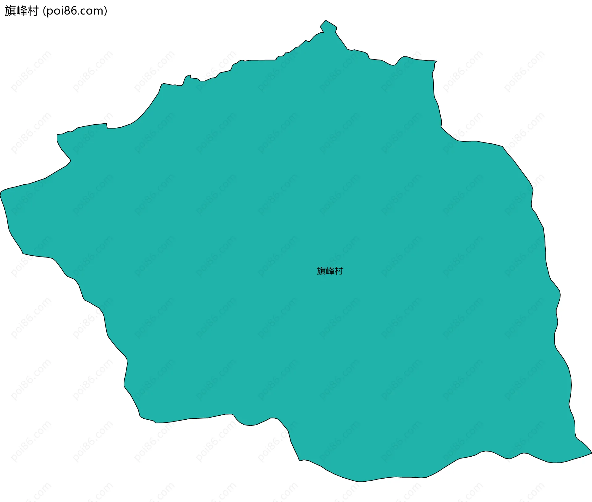 旗峰村边界地图