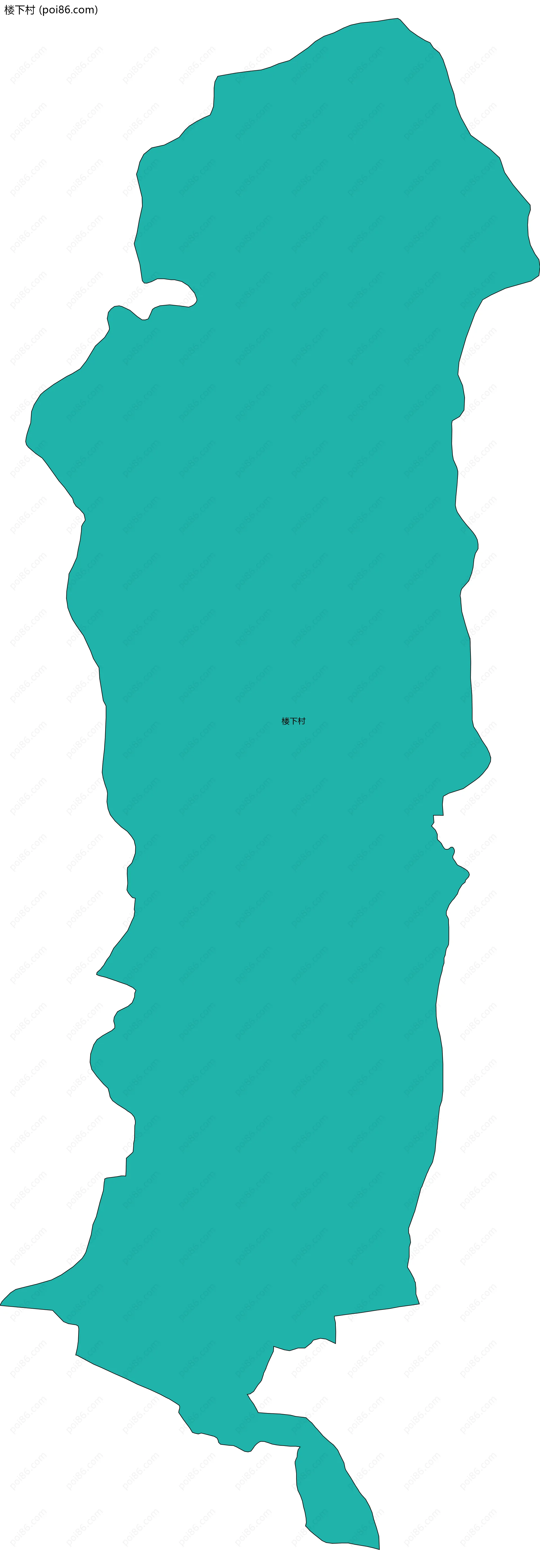 楼下村边界地图
