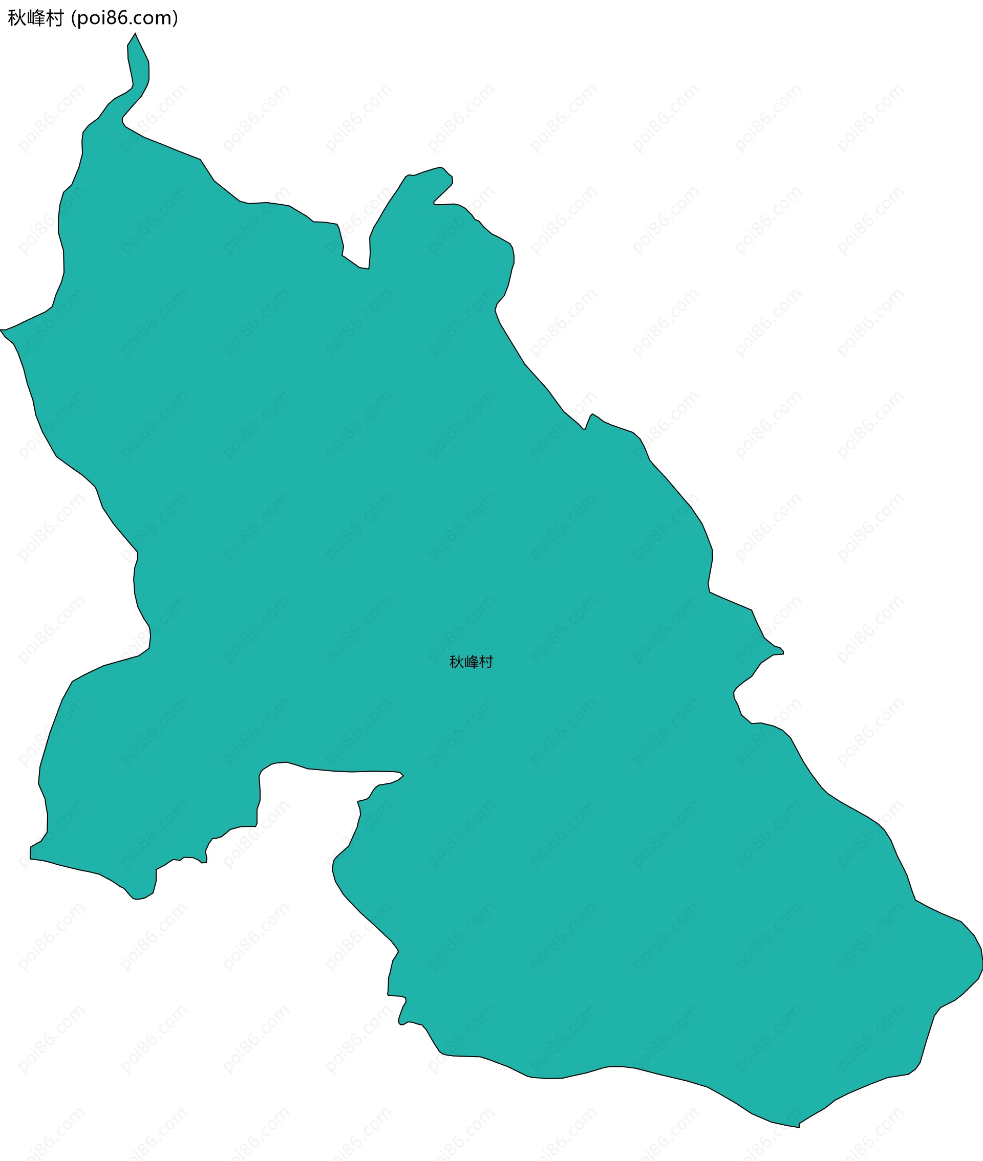 秋峰村边界地图