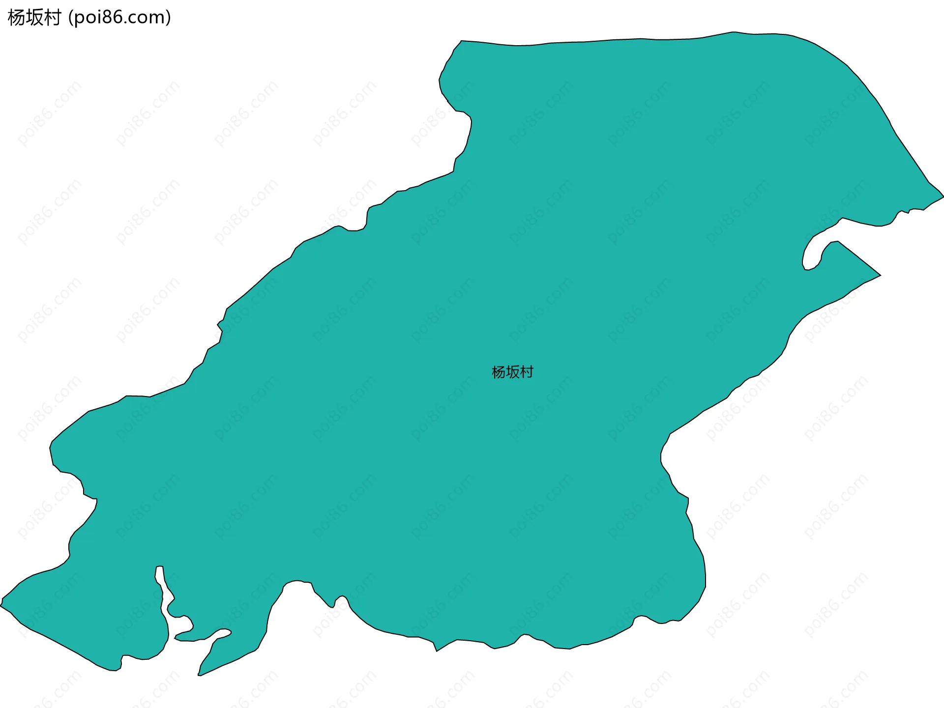 杨坂村边界地图