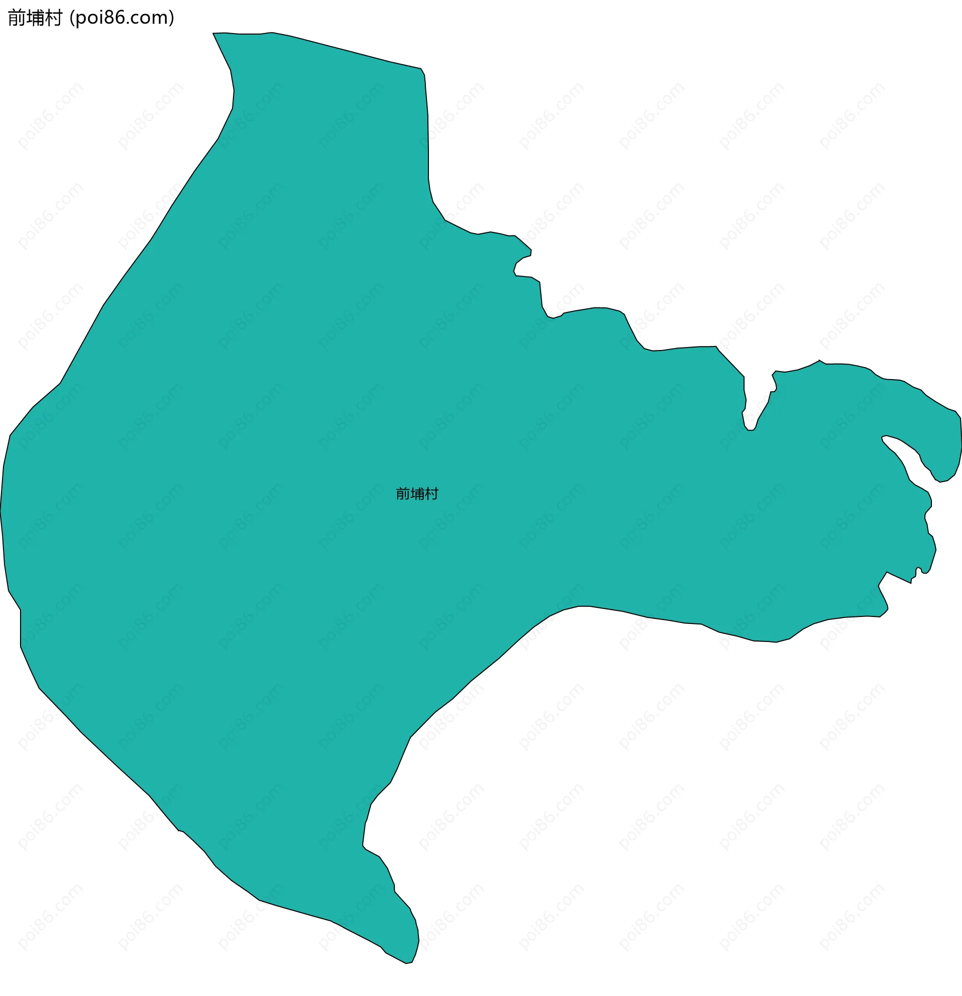 前埔村边界地图