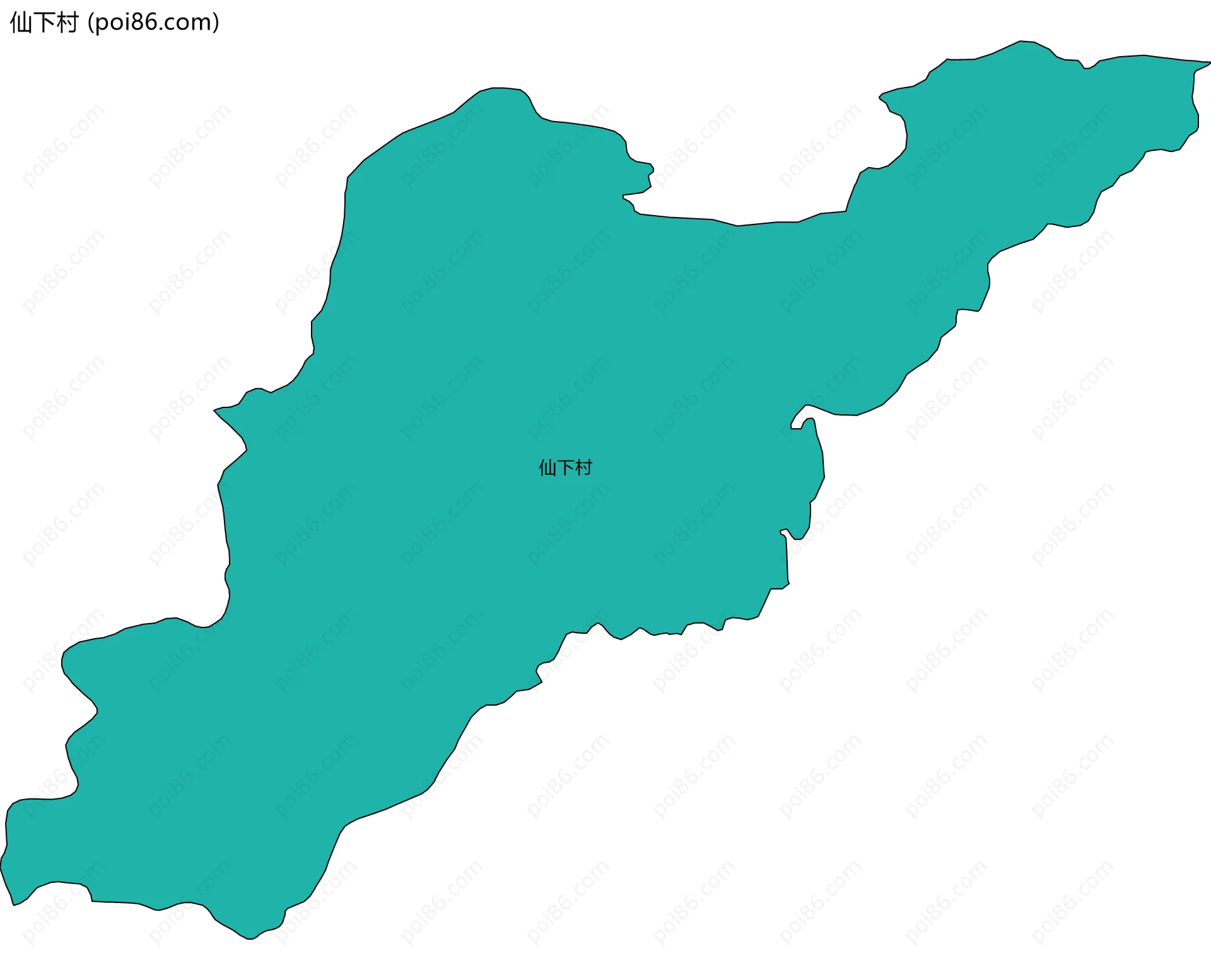 仙下村边界地图