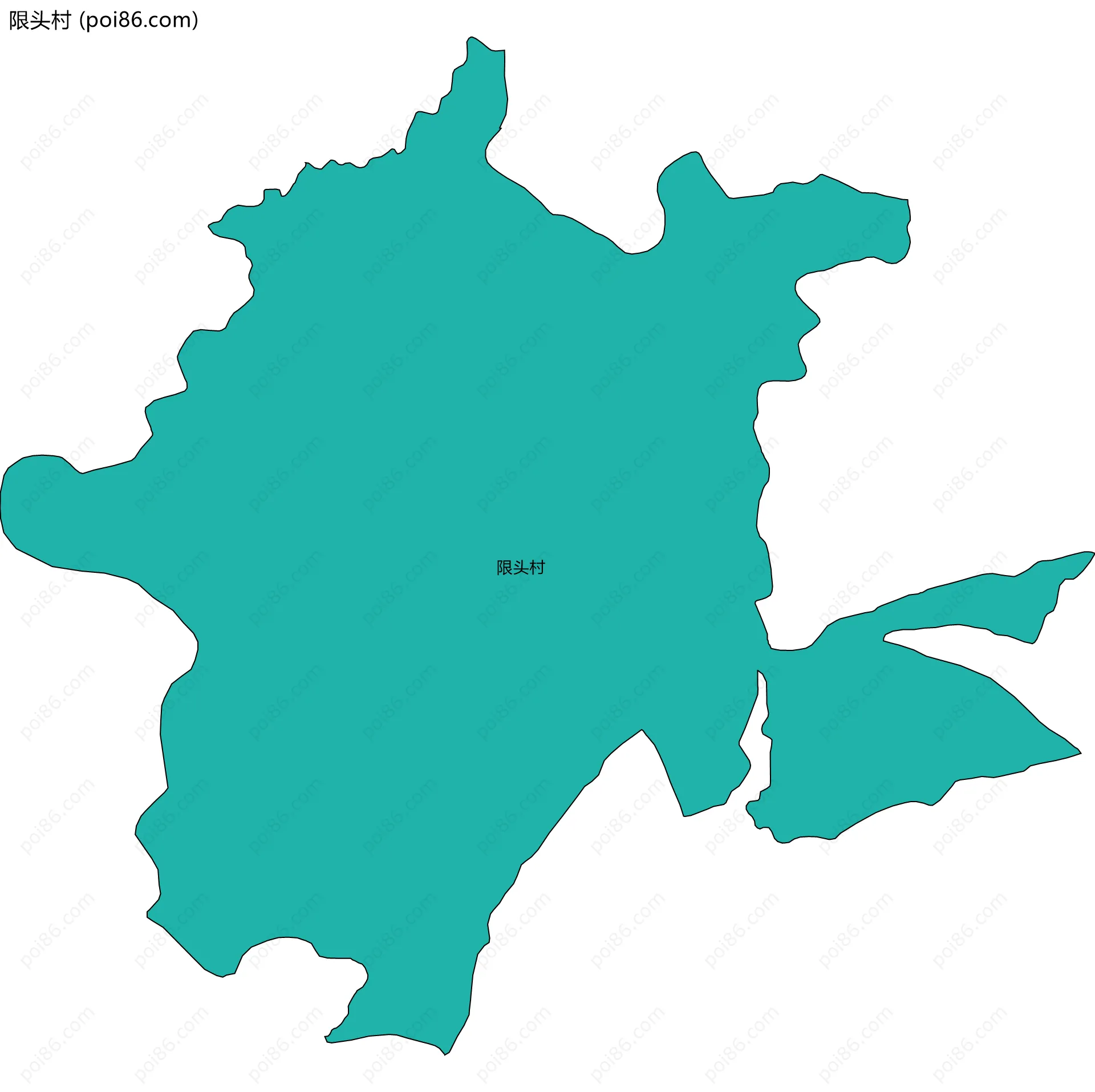 限头村边界地图