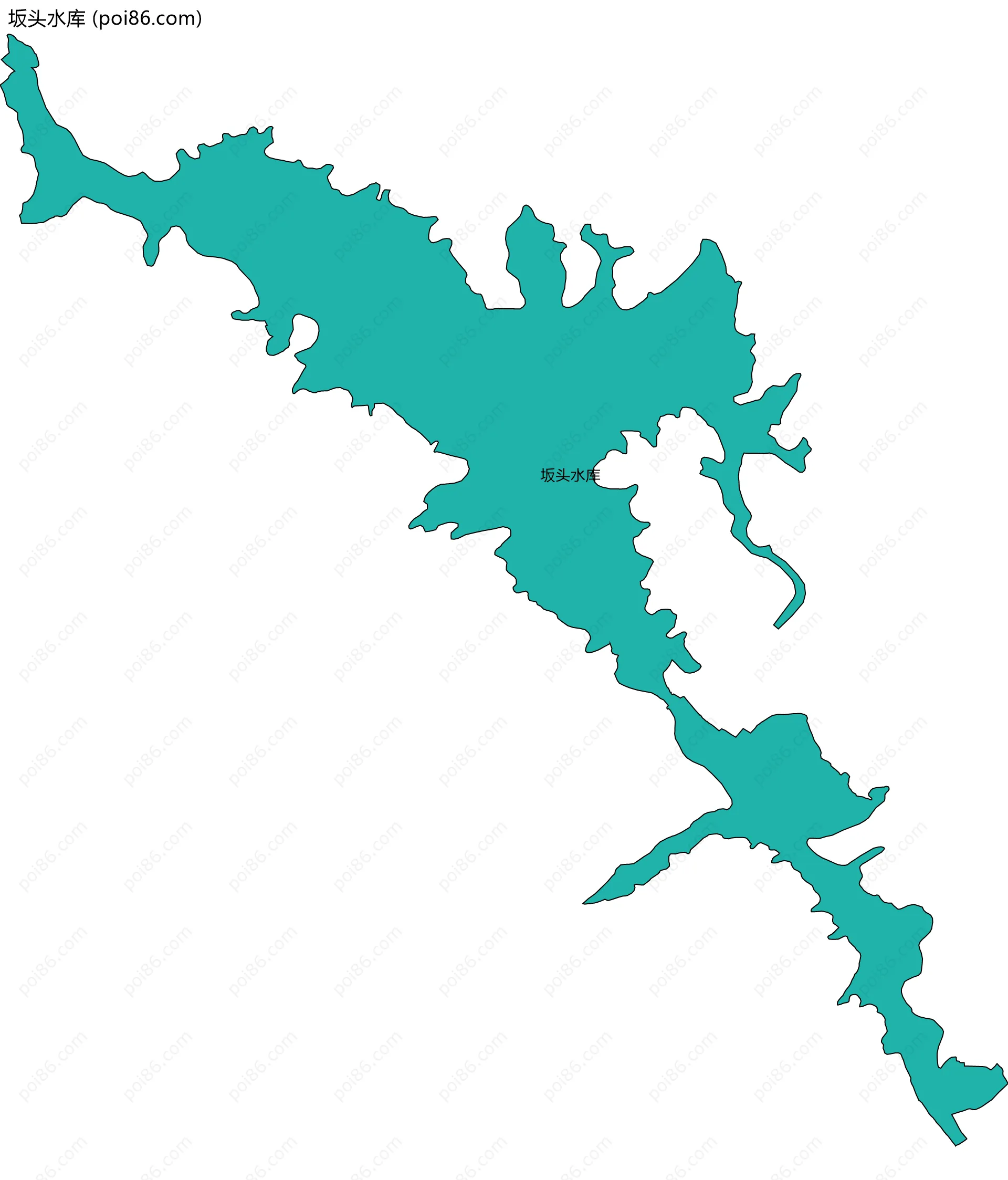 坂头水库边界地图