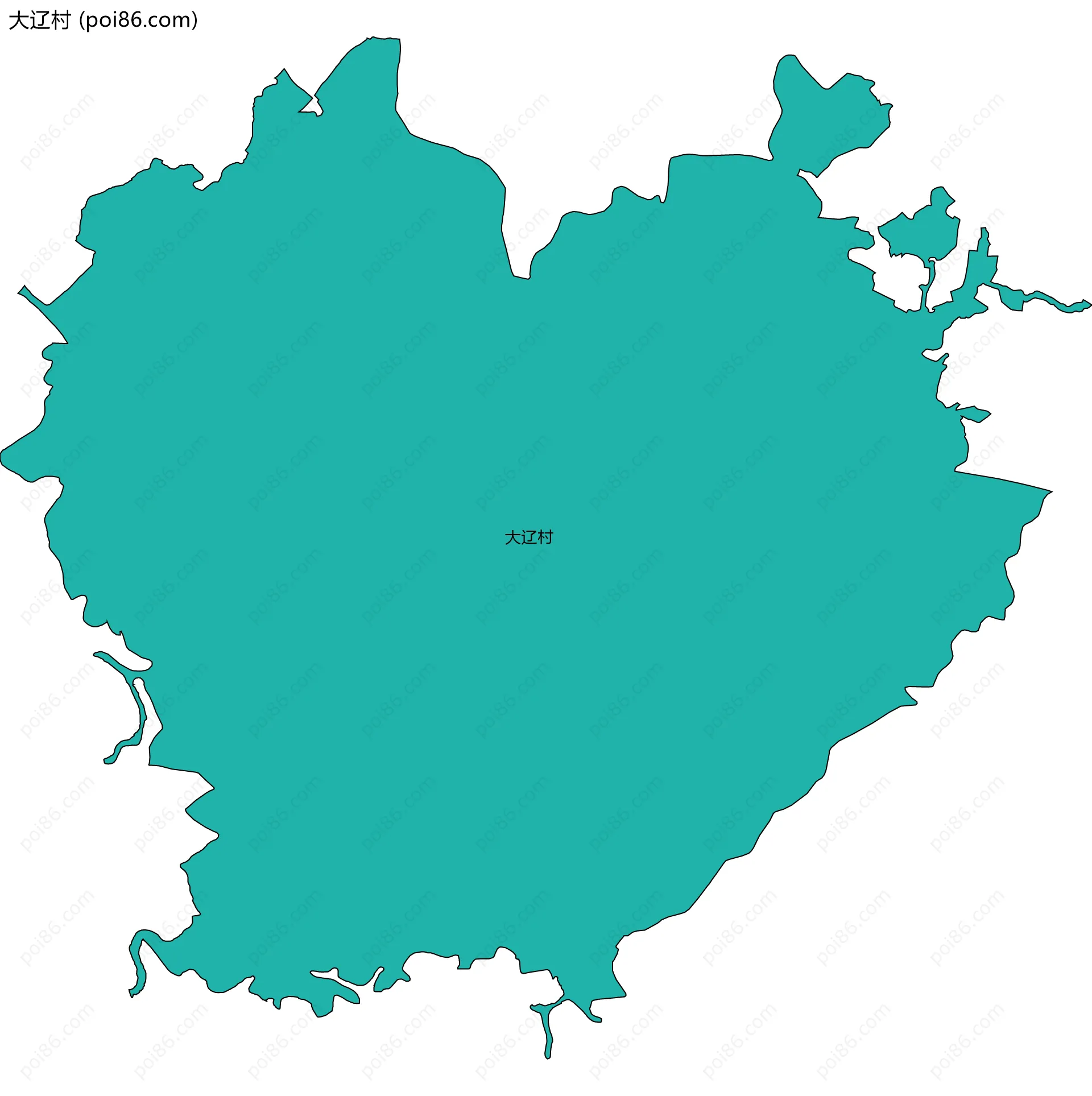 大辽村边界地图