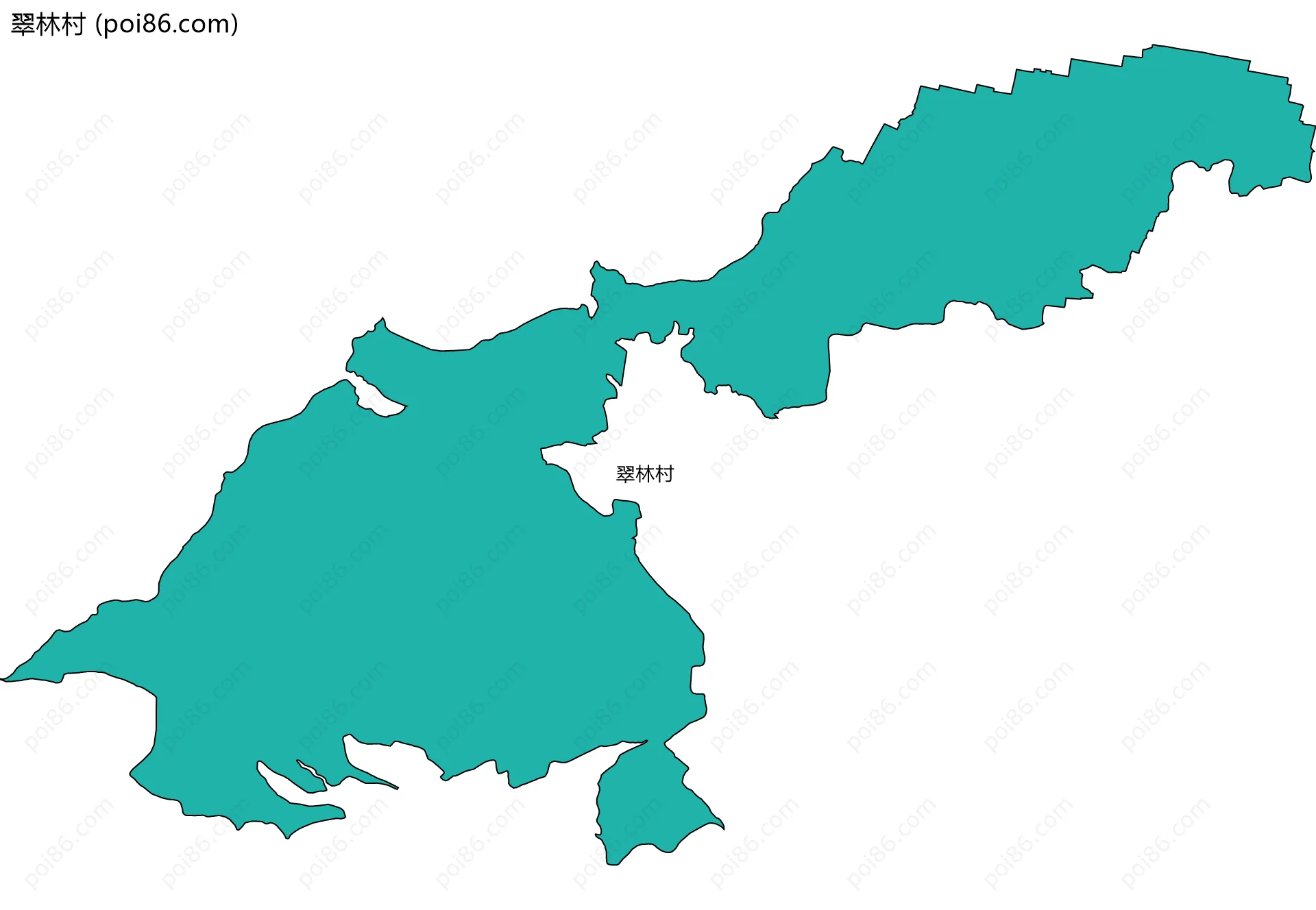 翠林村边界地图