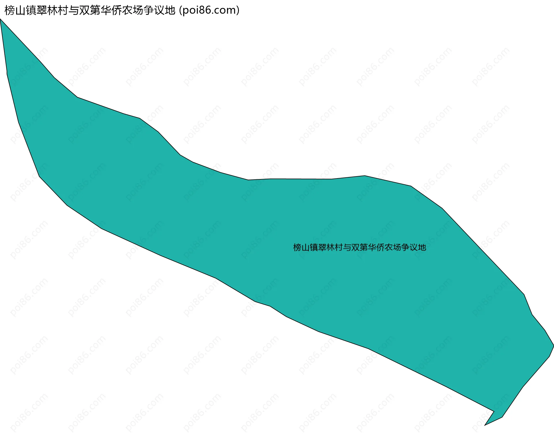 榜山镇翠林村与双第华侨农场争议地边界地图