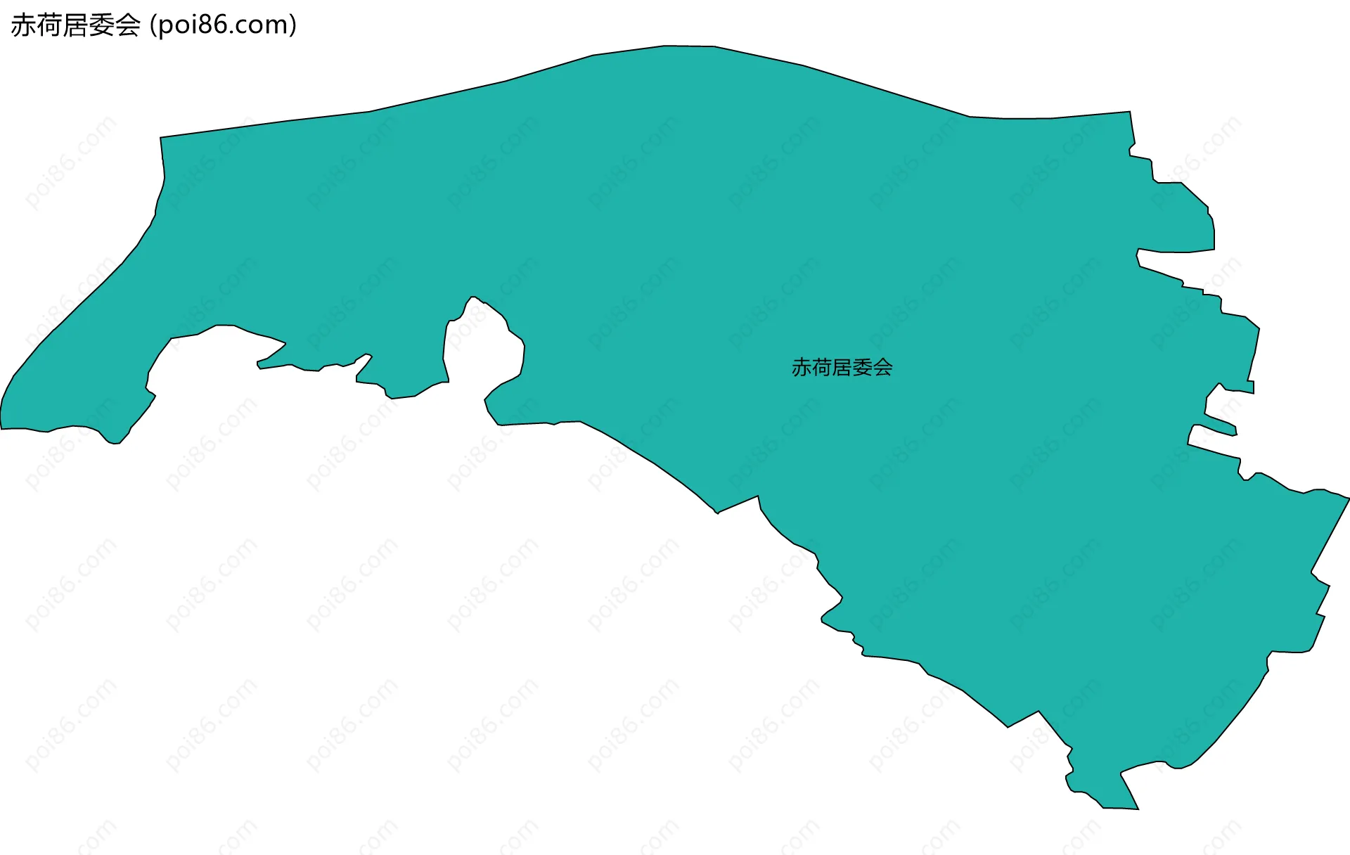 赤荷居委会边界地图