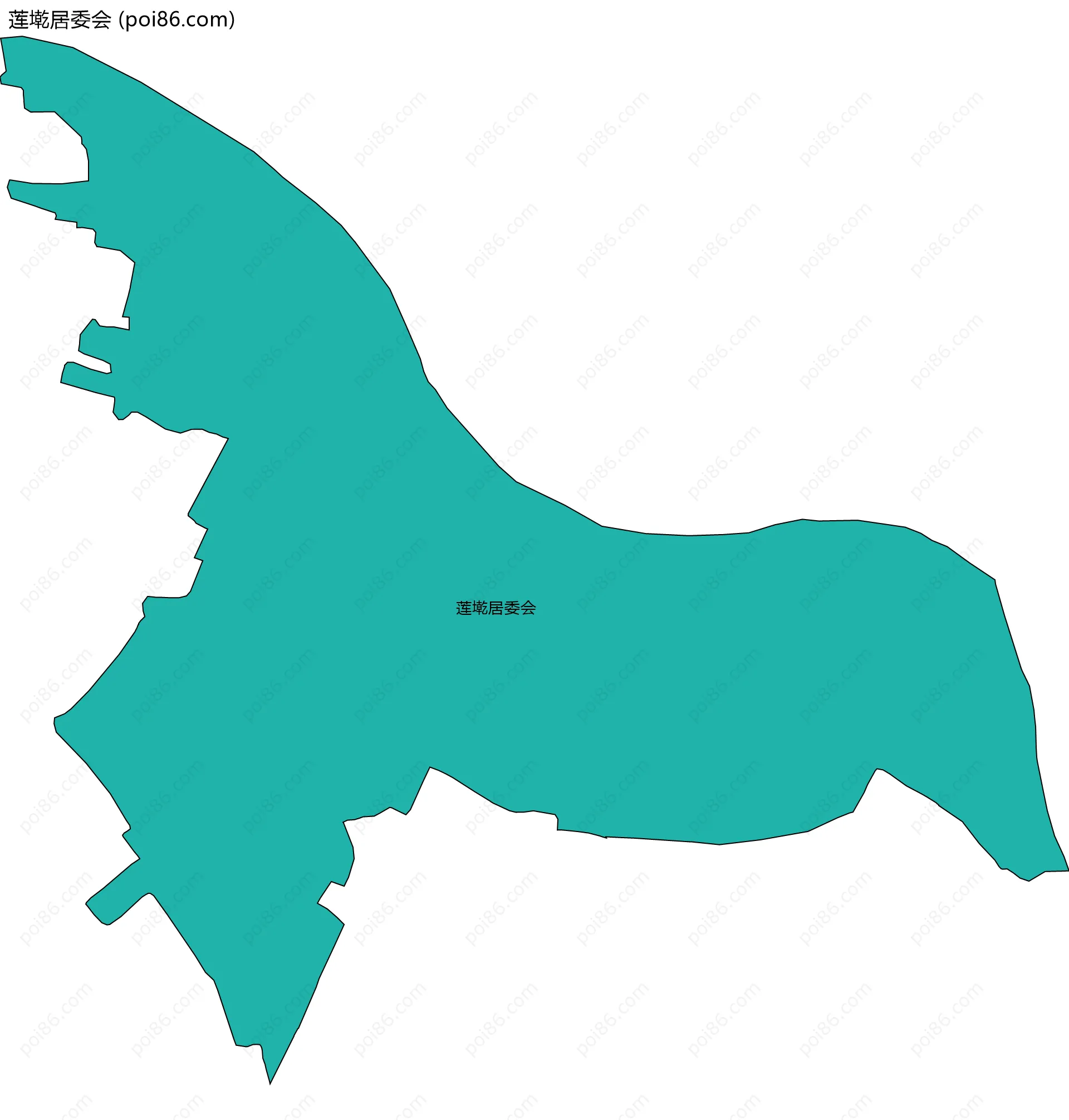 莲墘居委会边界地图