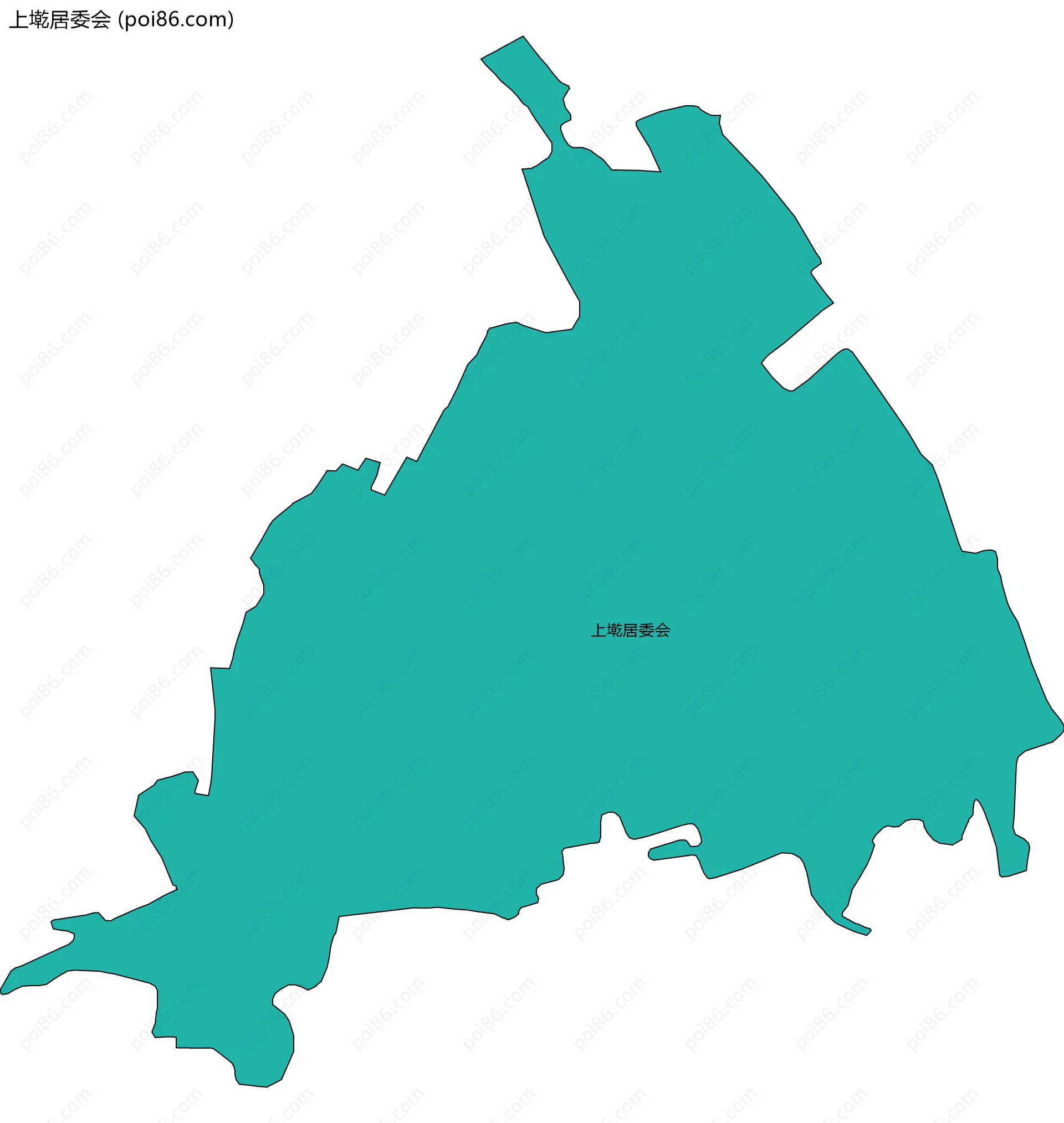 上墘居委会边界地图