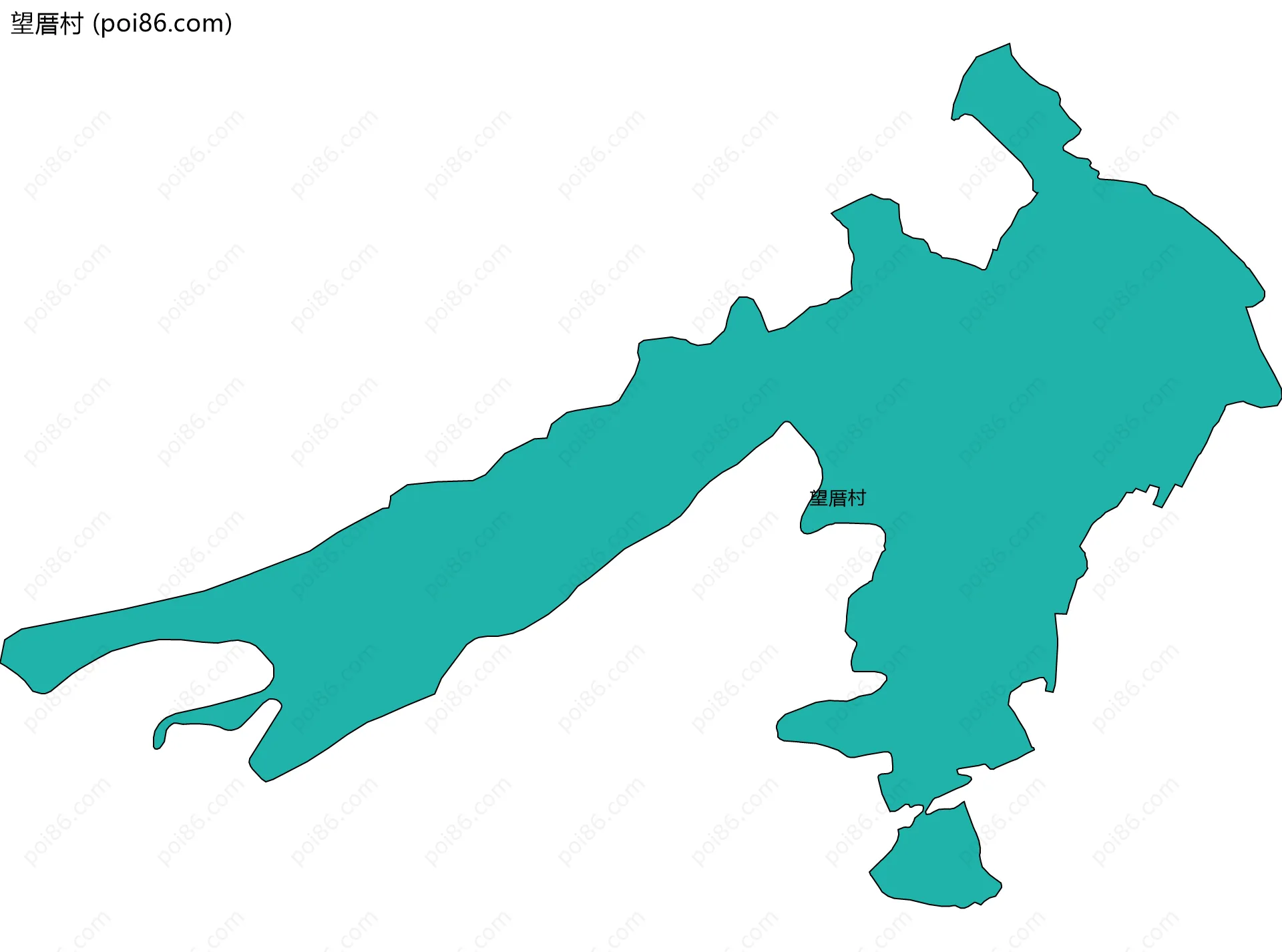 望厝村边界地图