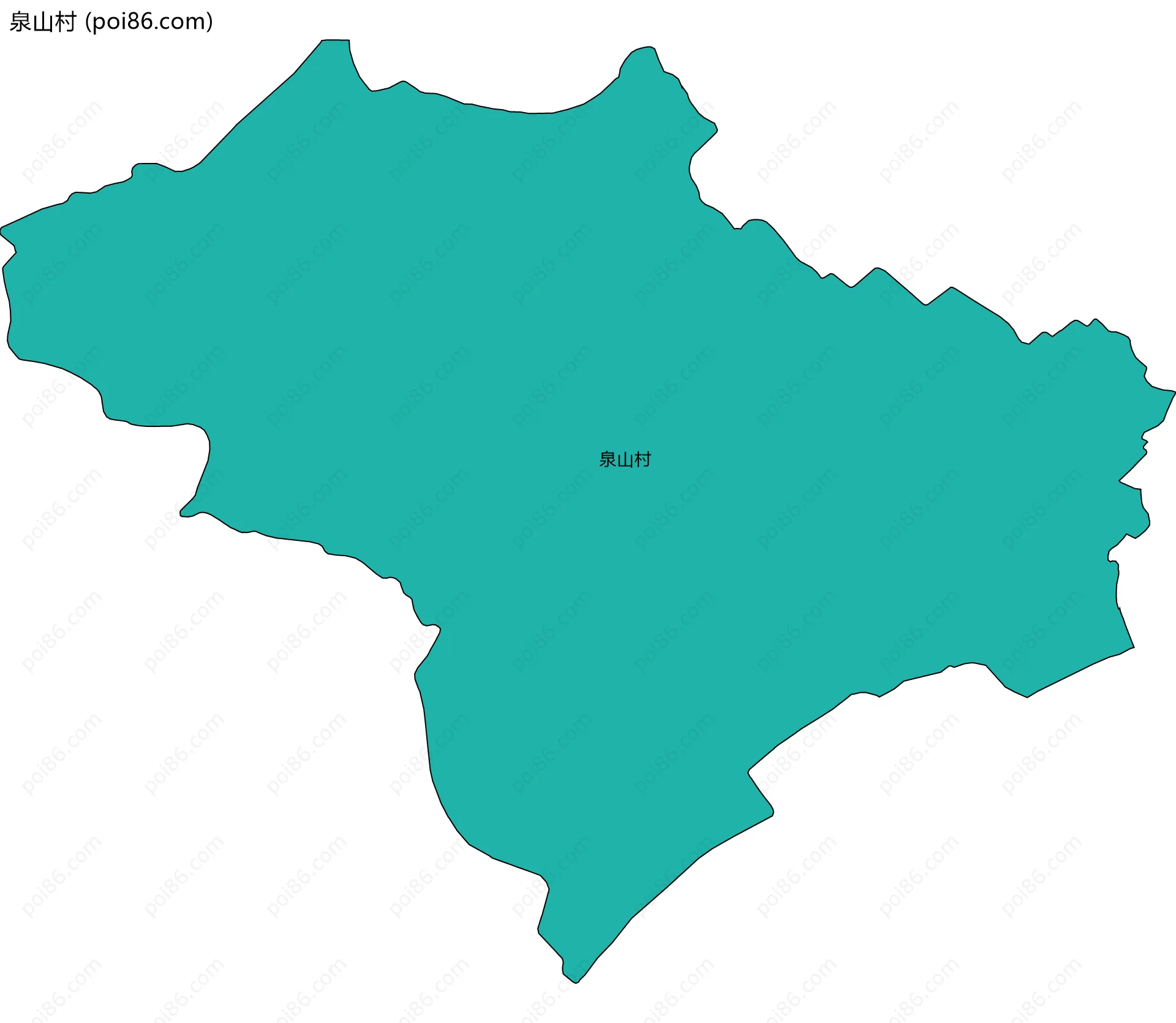 泉山村边界地图