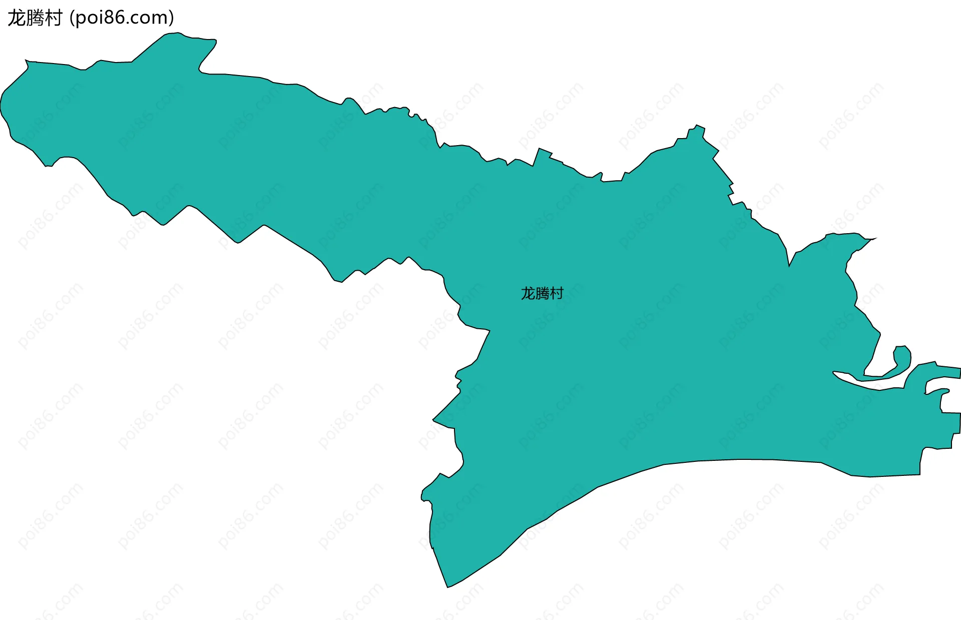 龙腾村边界地图