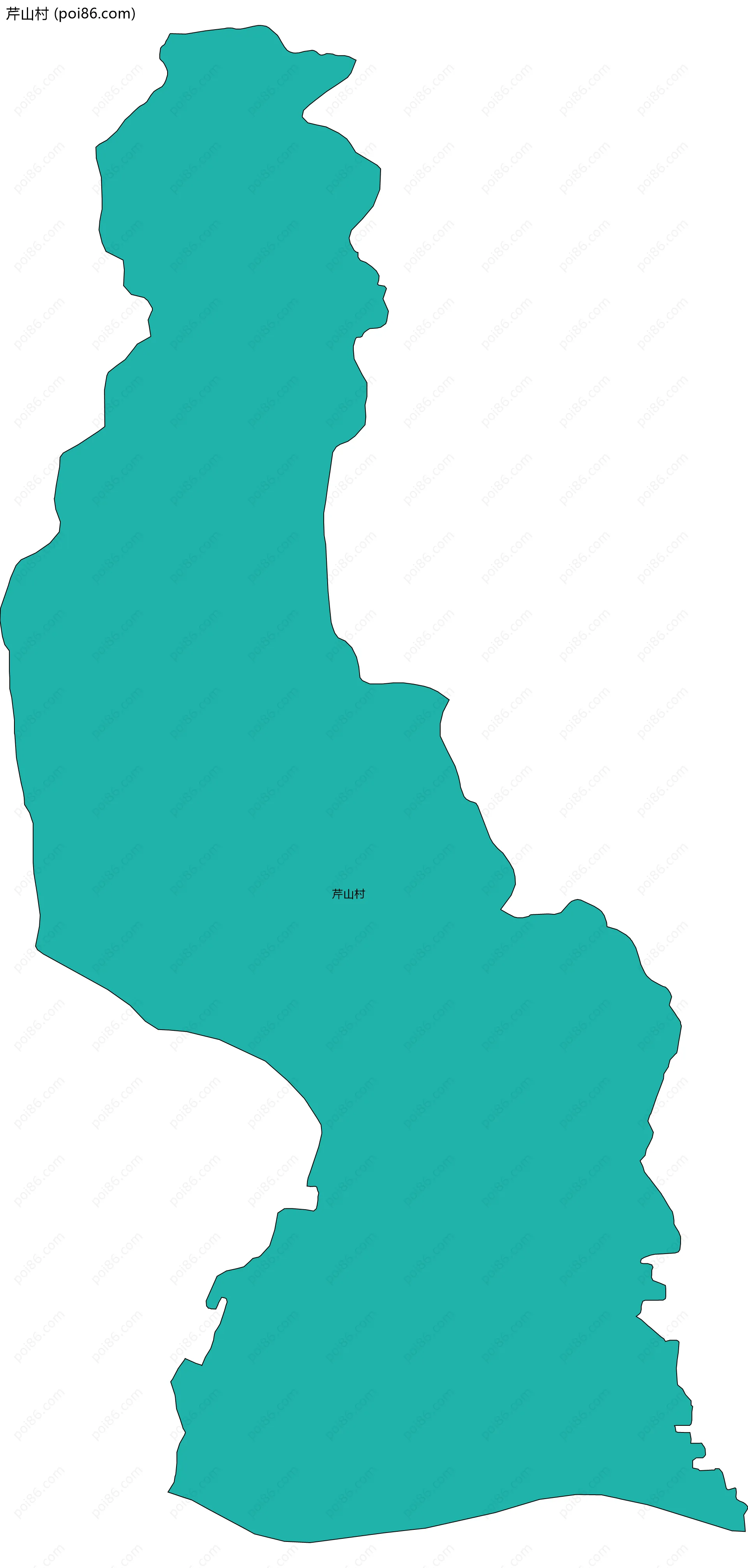 芹山村边界地图