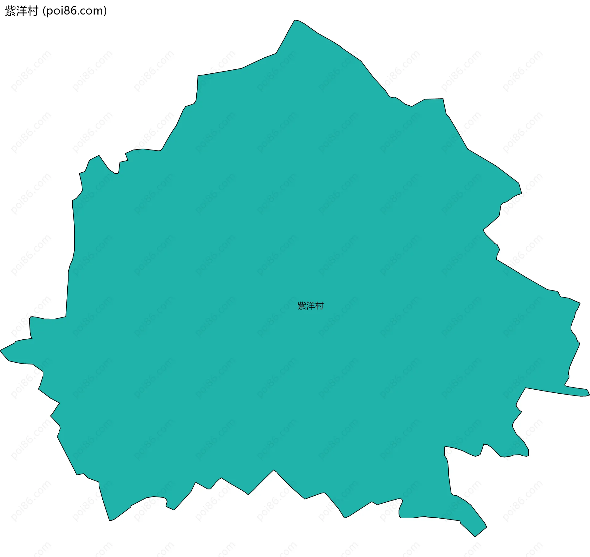 紫洋村边界地图