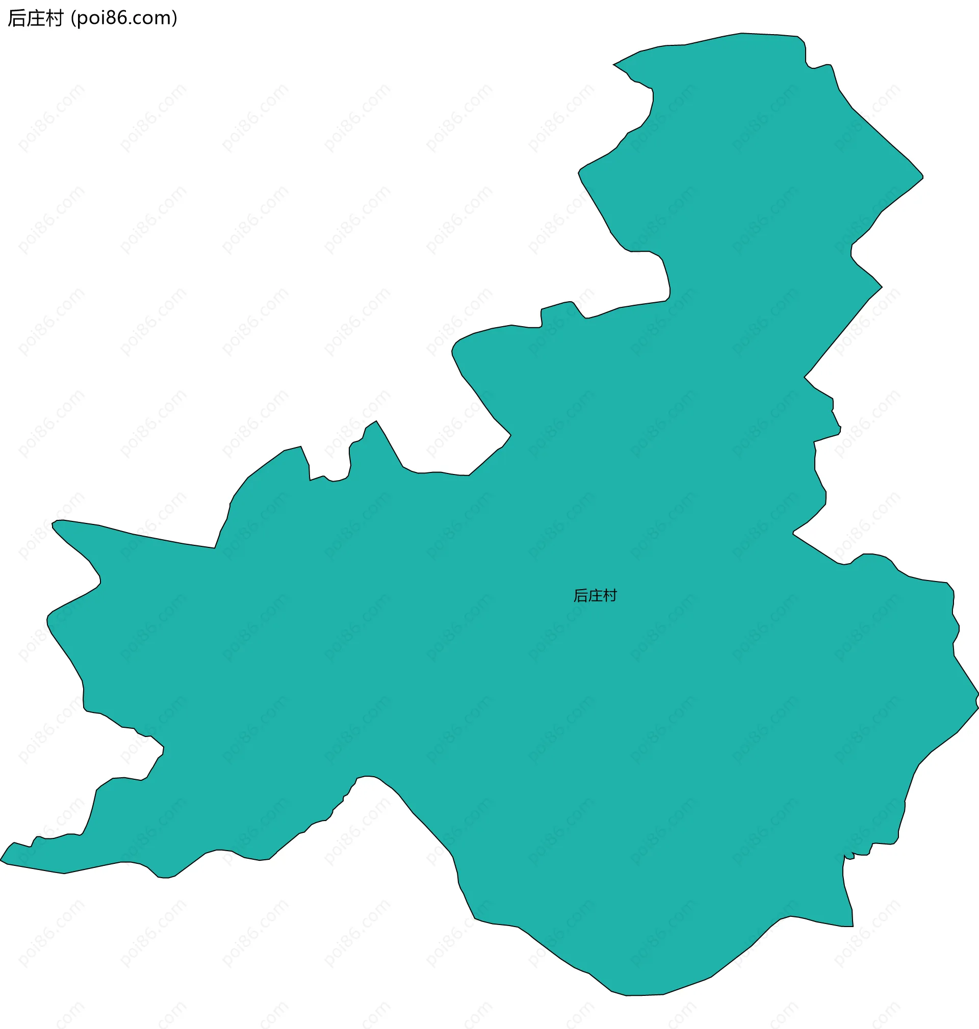 后庄村边界地图