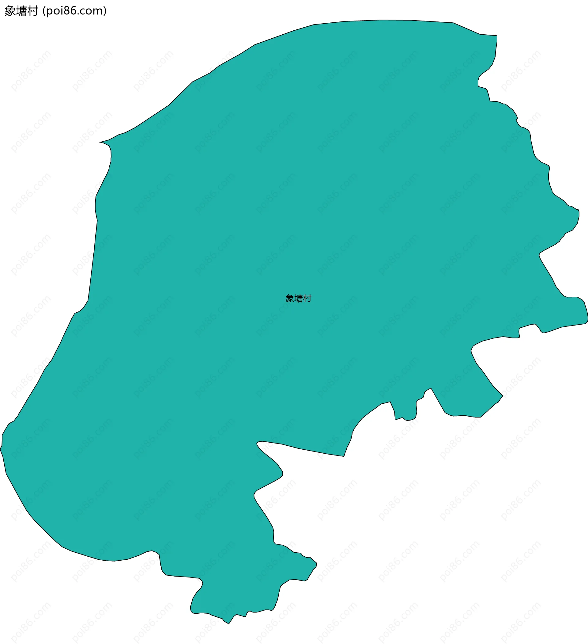 象塘村边界地图