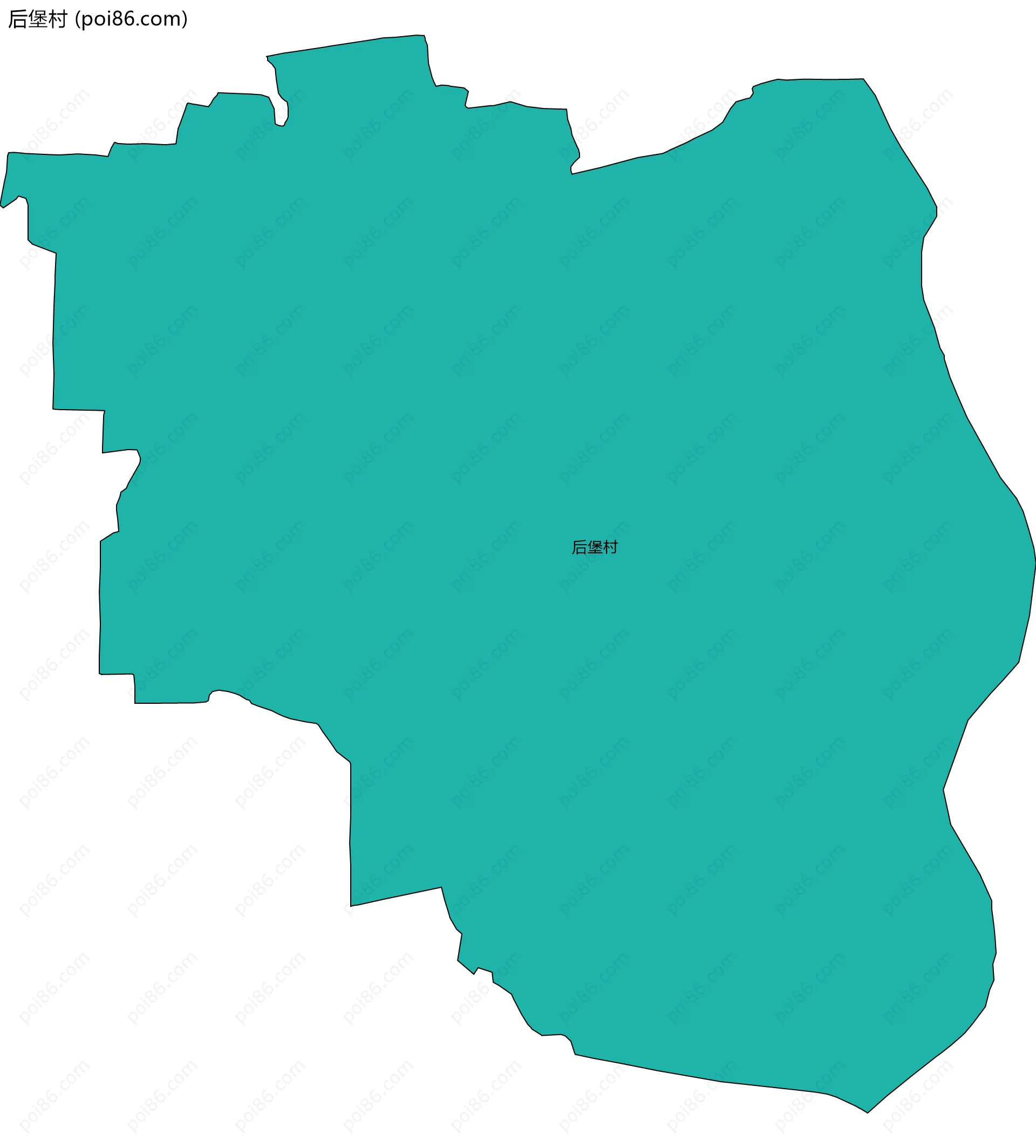 后堡村边界地图