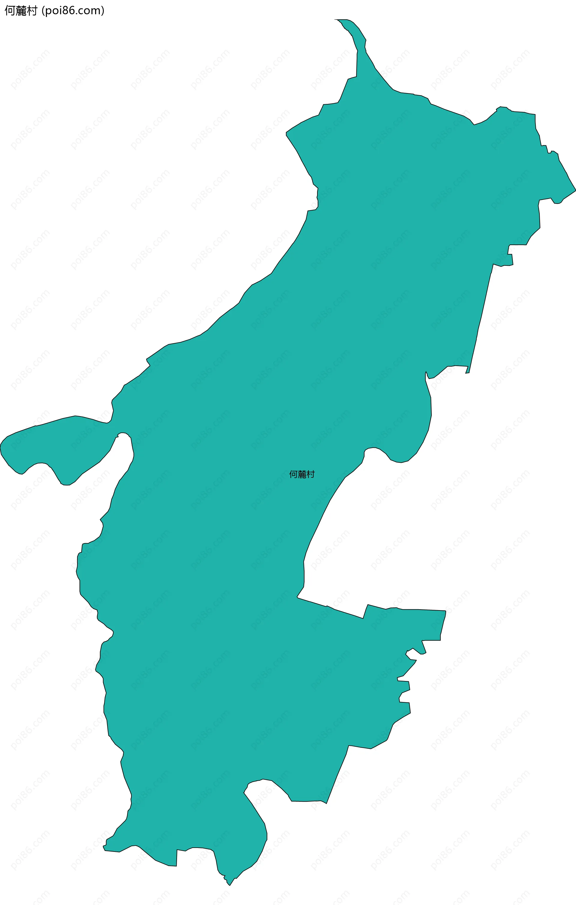 何麓村边界地图