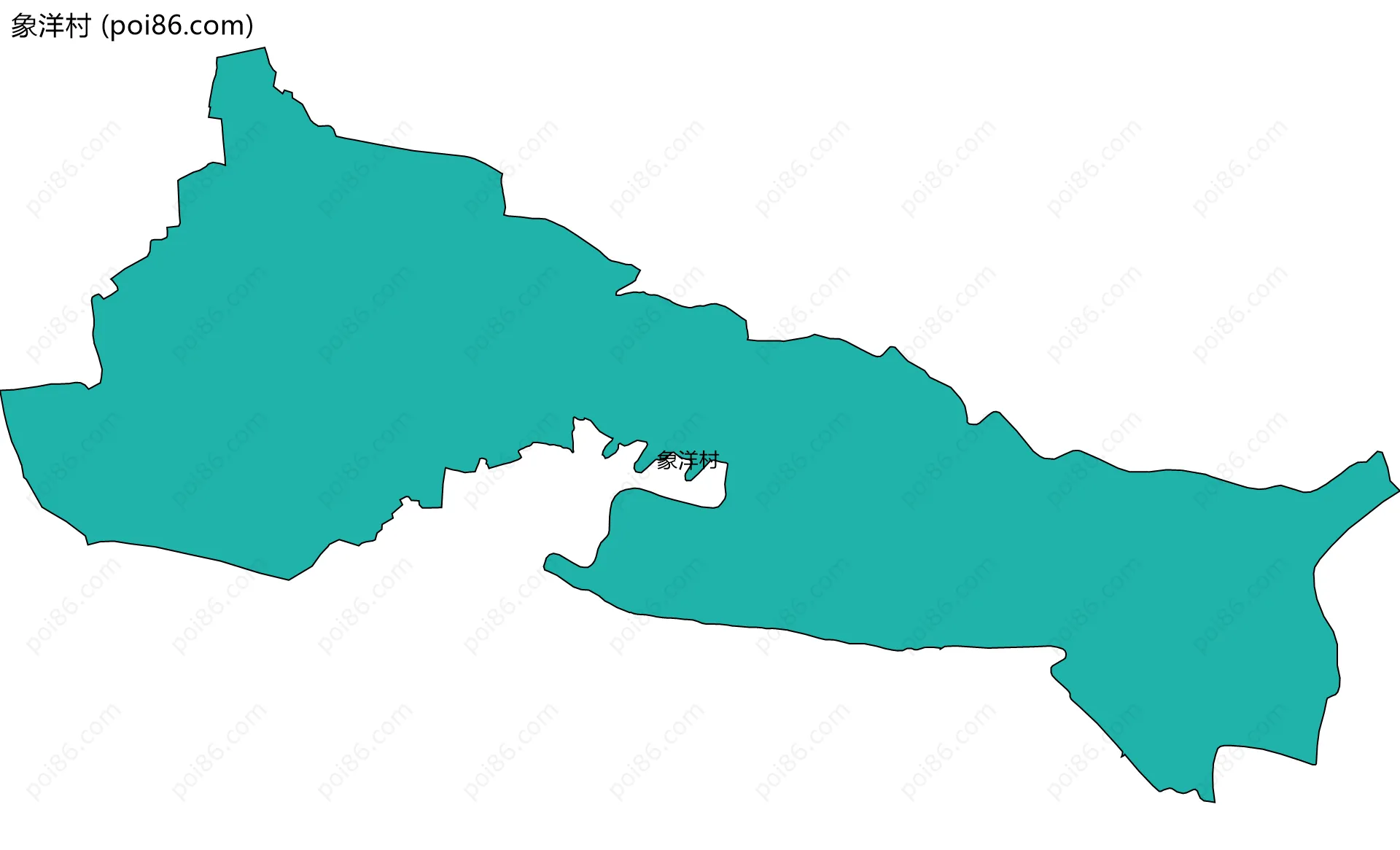 象洋村边界地图