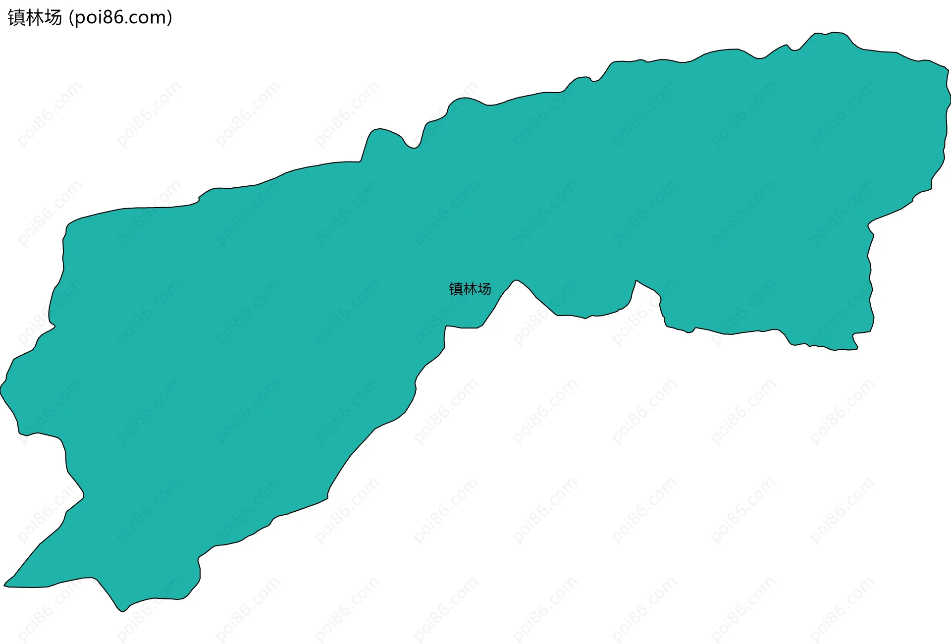 镇林场边界地图