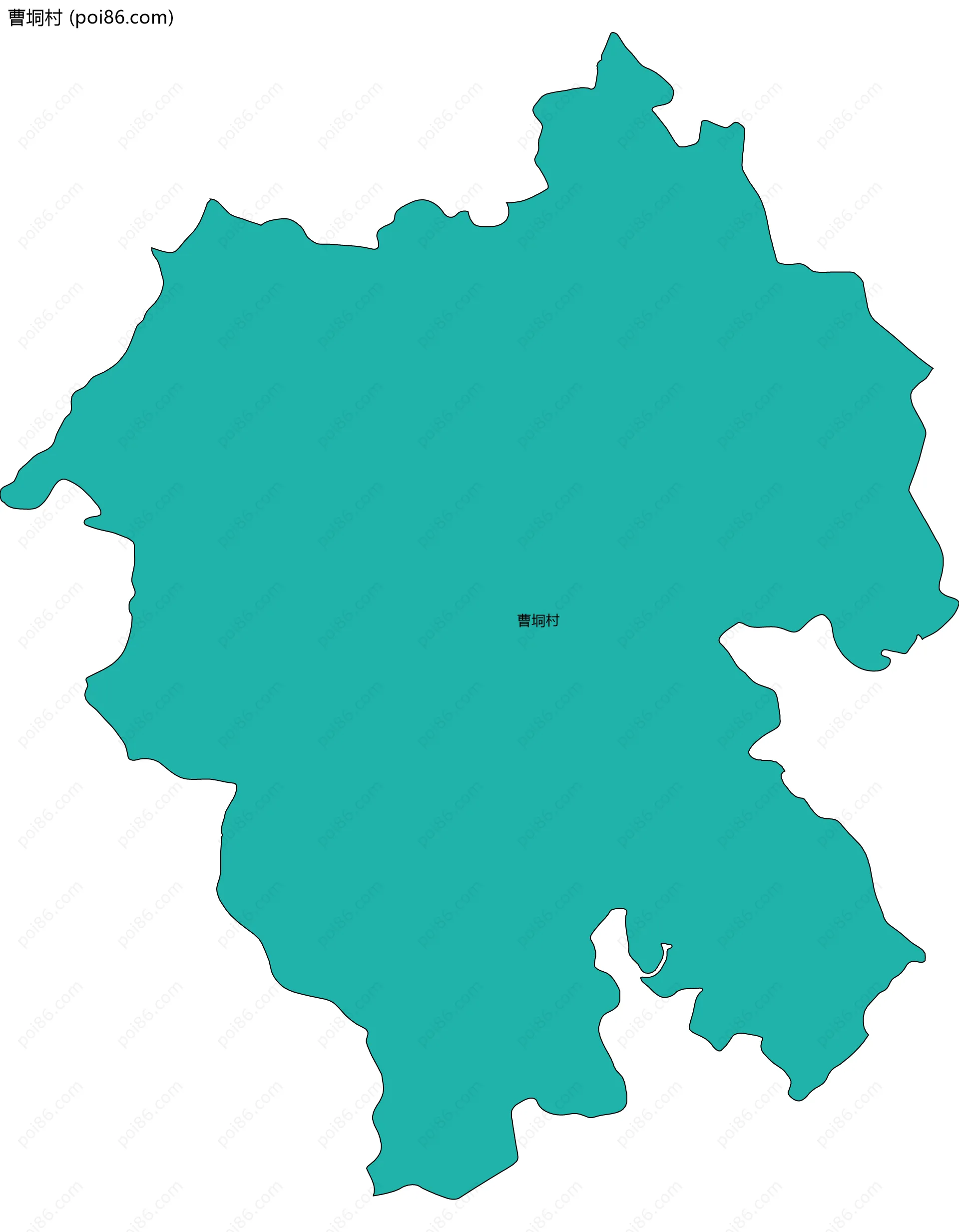 曹垌村边界地图