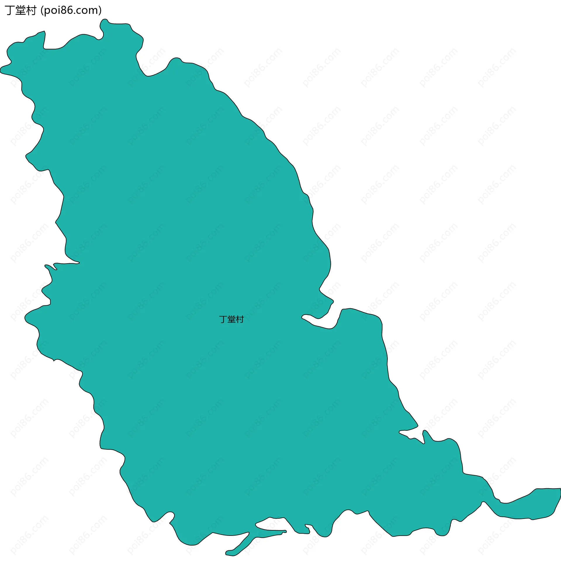 丁堂村边界地图