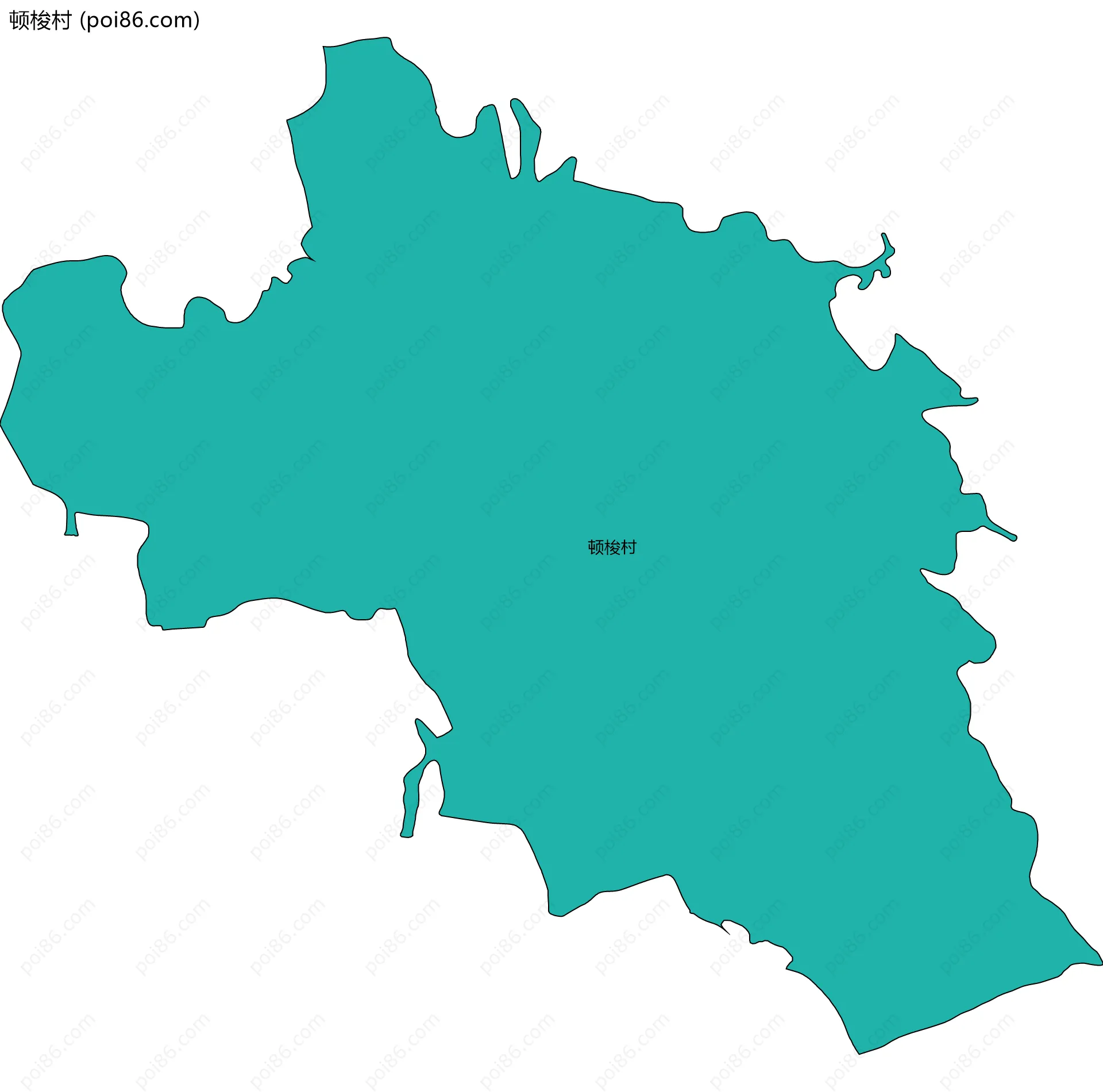 顿梭村边界地图