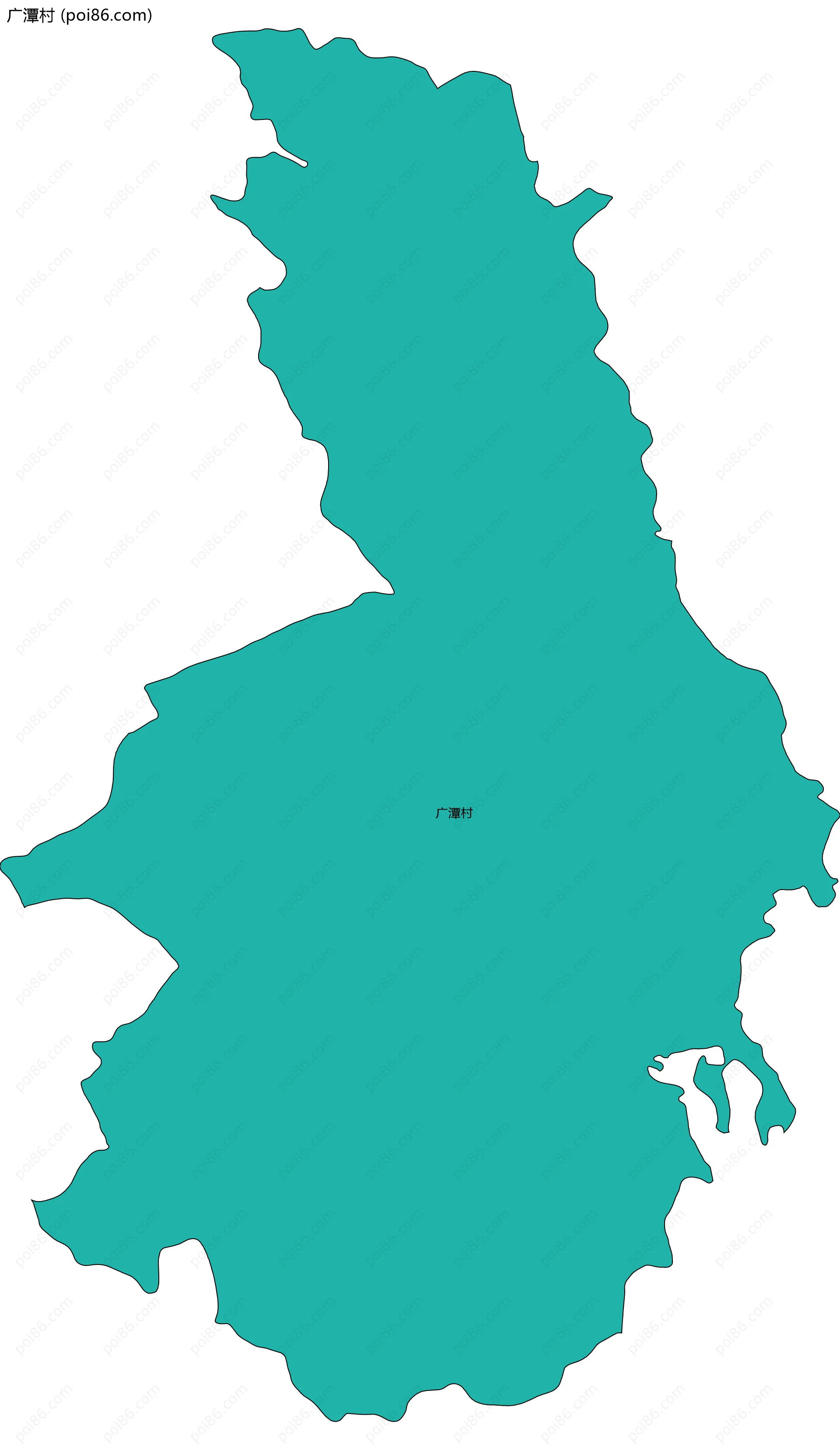 广潭村边界地图