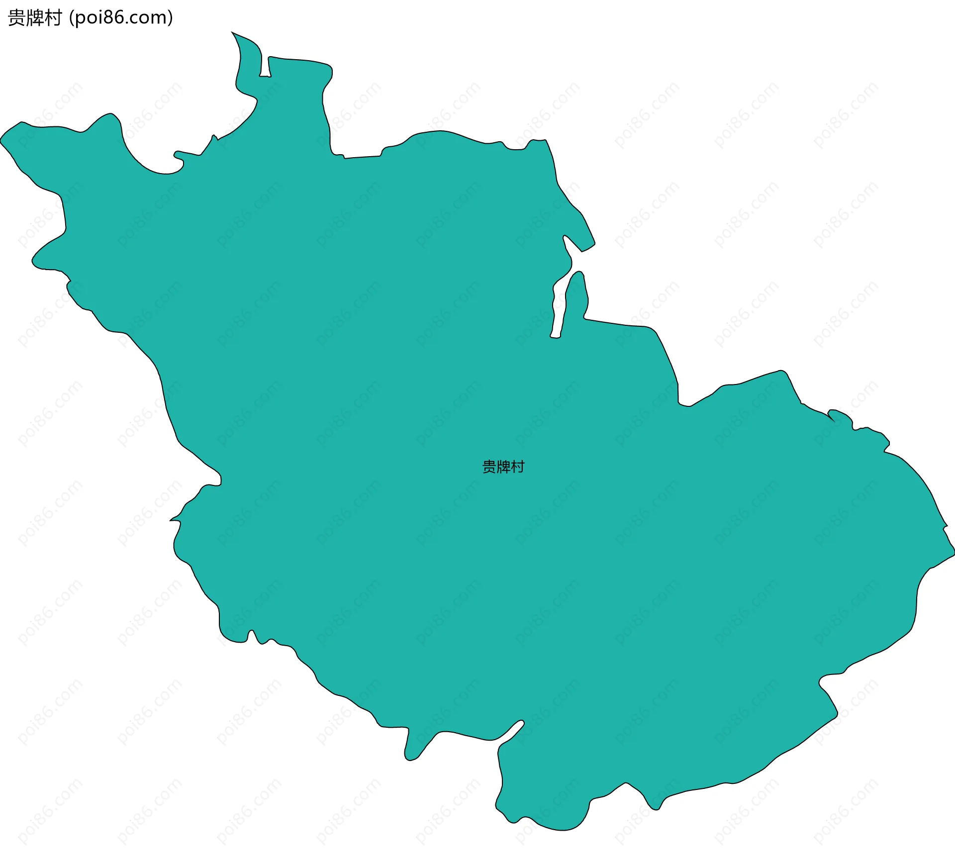 贵牌村边界地图